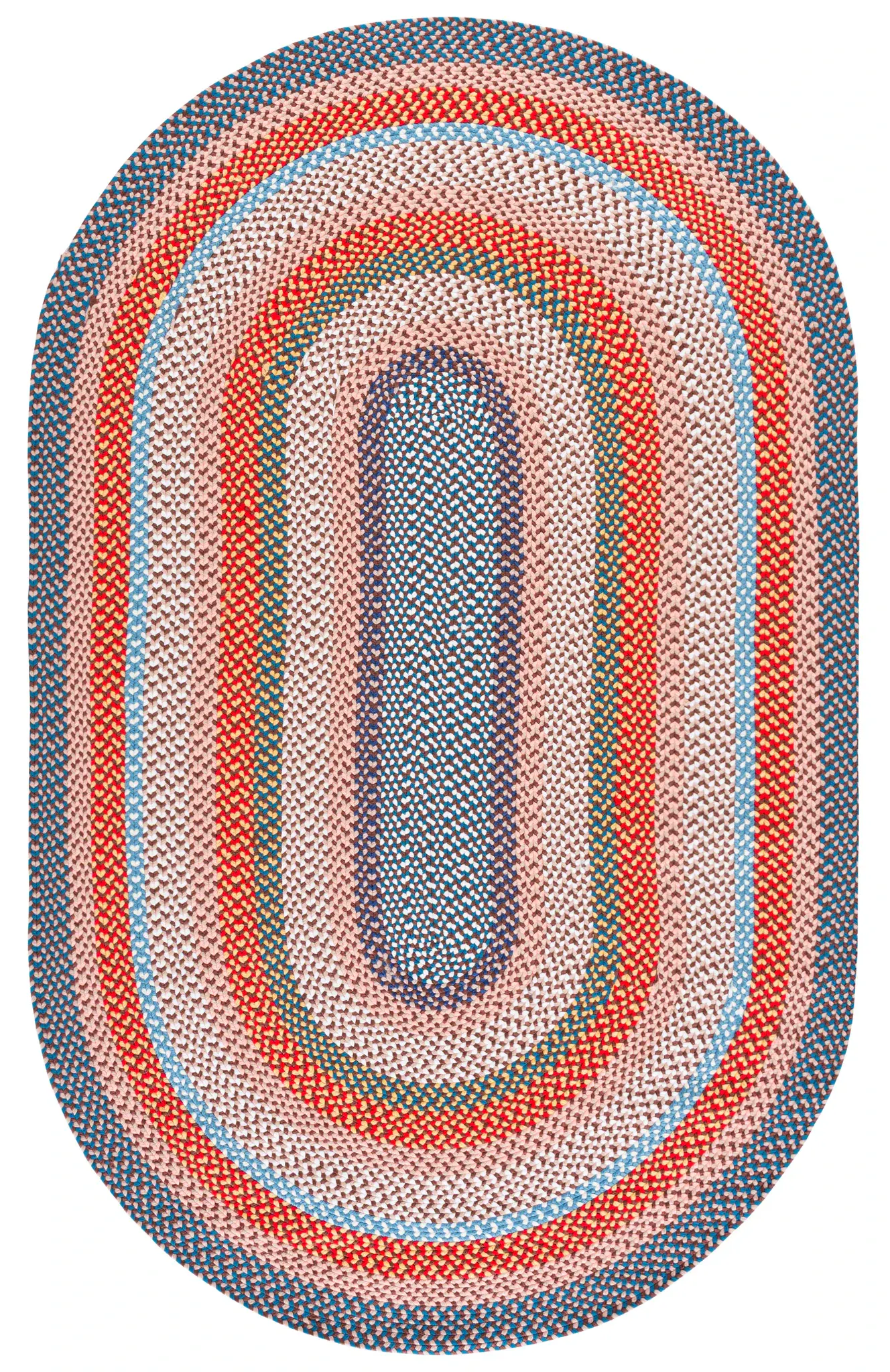 Braided Nested Square Washable Outdoor Rug