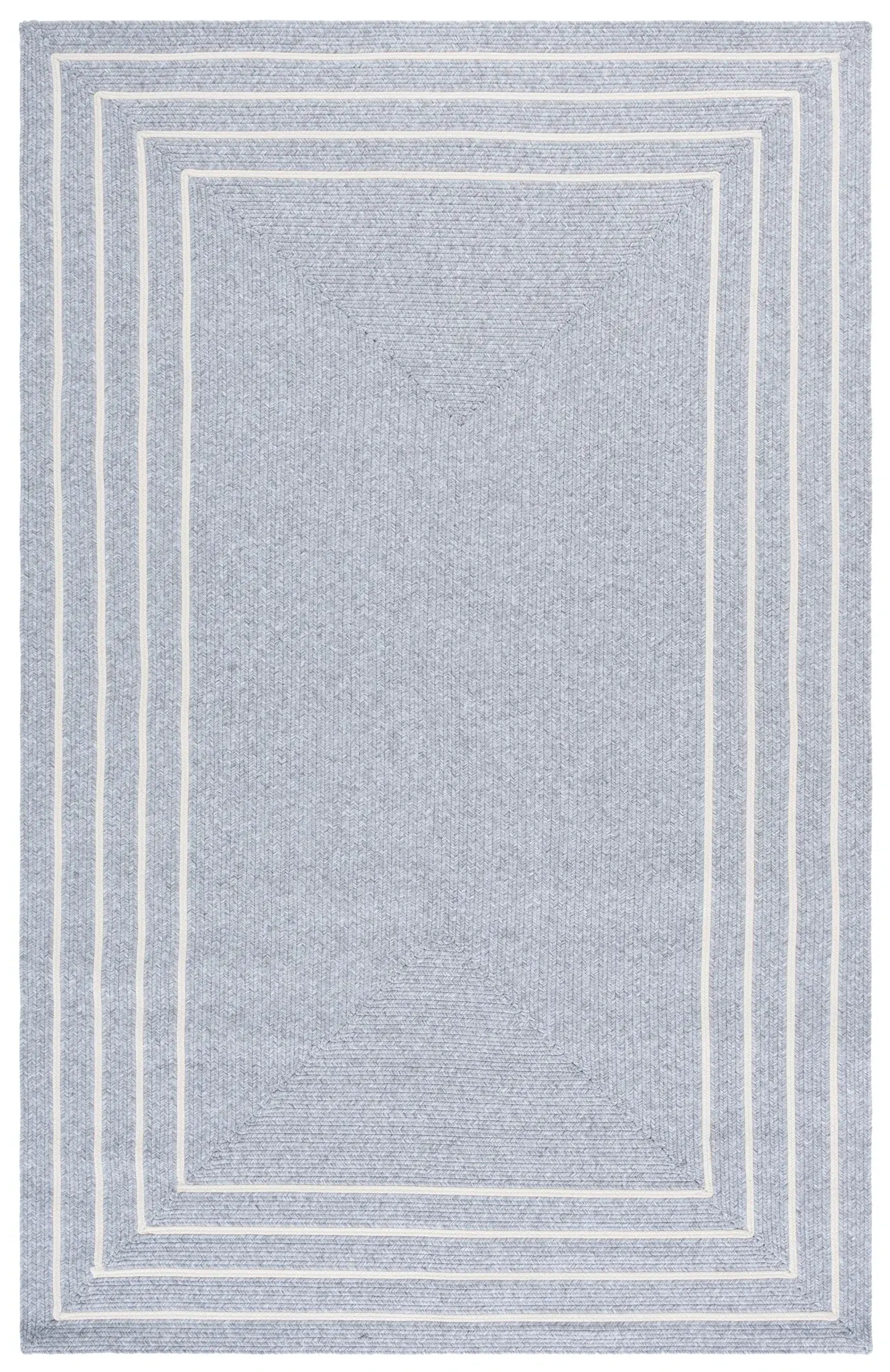 Braided Border Hand-Woven Washable Outdoor Rug