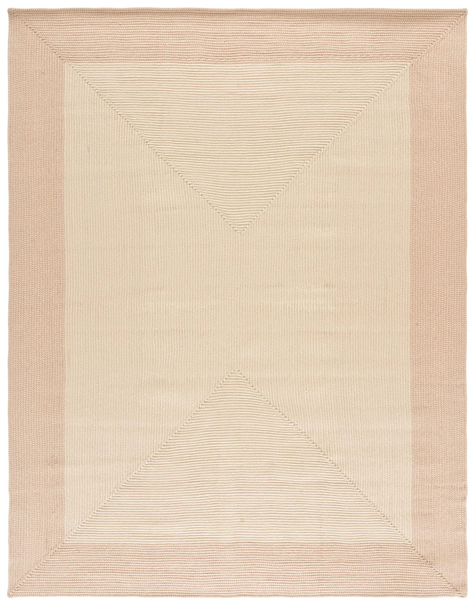 Braided Modern Border Washable Outdoor Rug