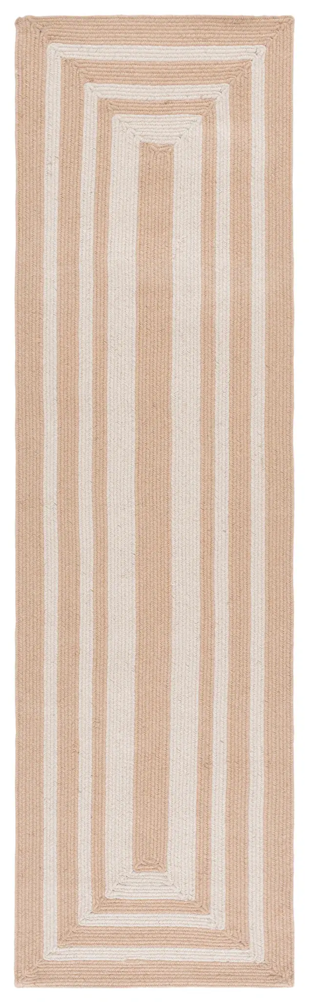 Braided Concentric Ring Hand-Woven Rug