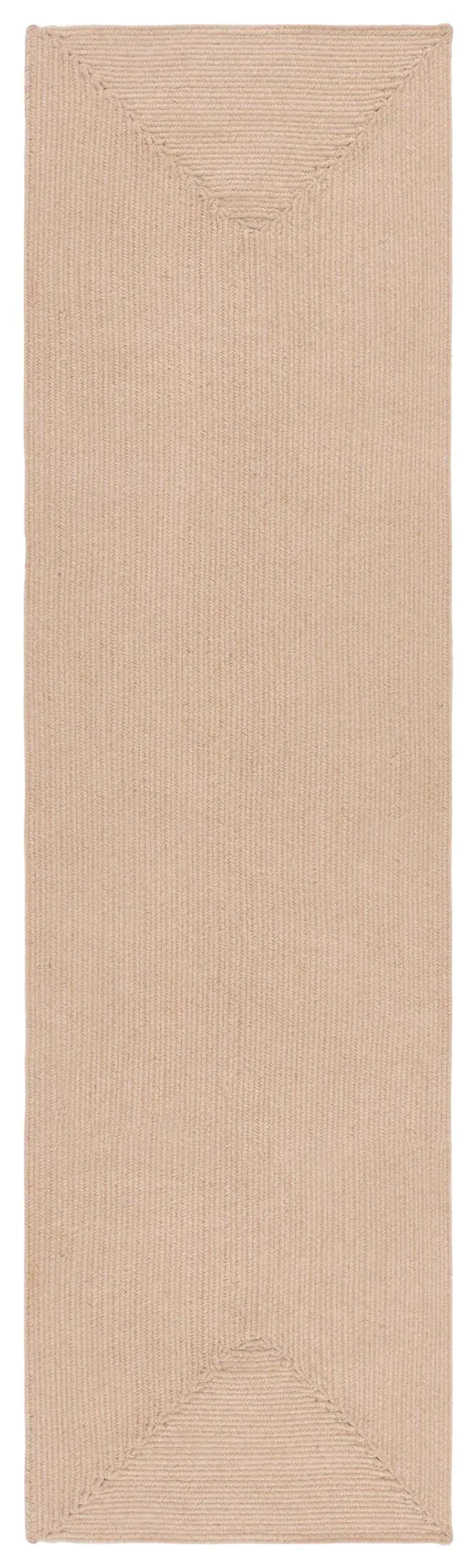 Braided Solid Oval Hand-Woven Rug