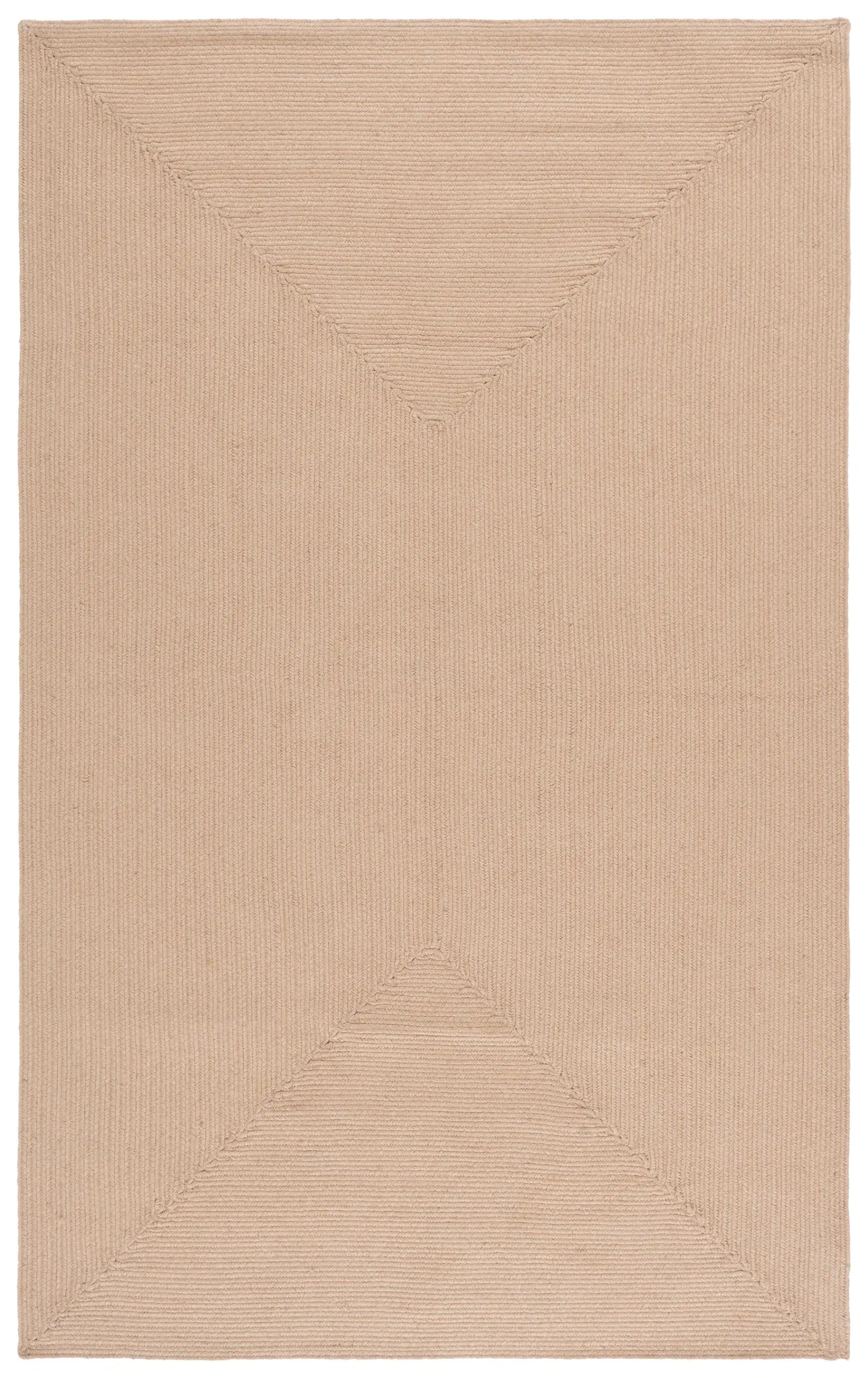 Braided Solid Oval Hand-Woven Rug