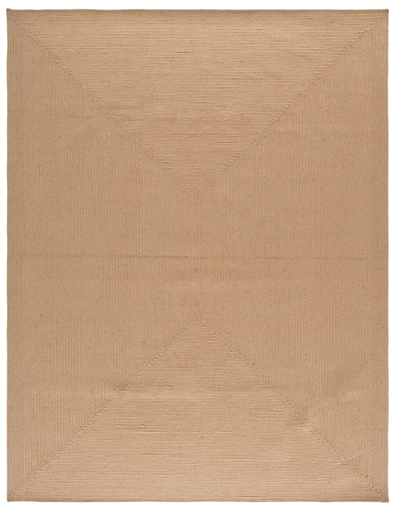 Braided Solid Oval Hand-Woven Rug