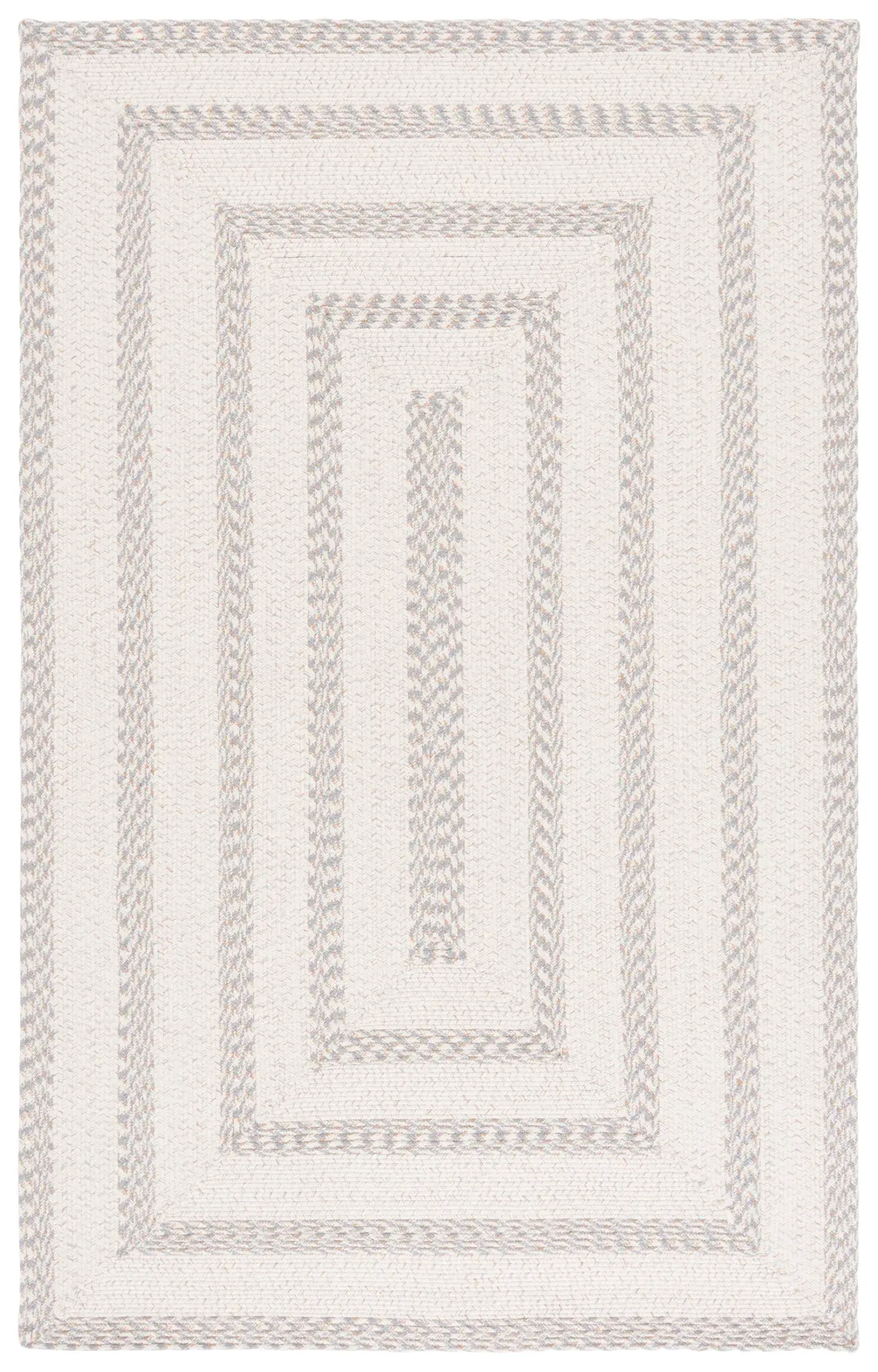 Braided Concentric Band Hand-Woven Rug