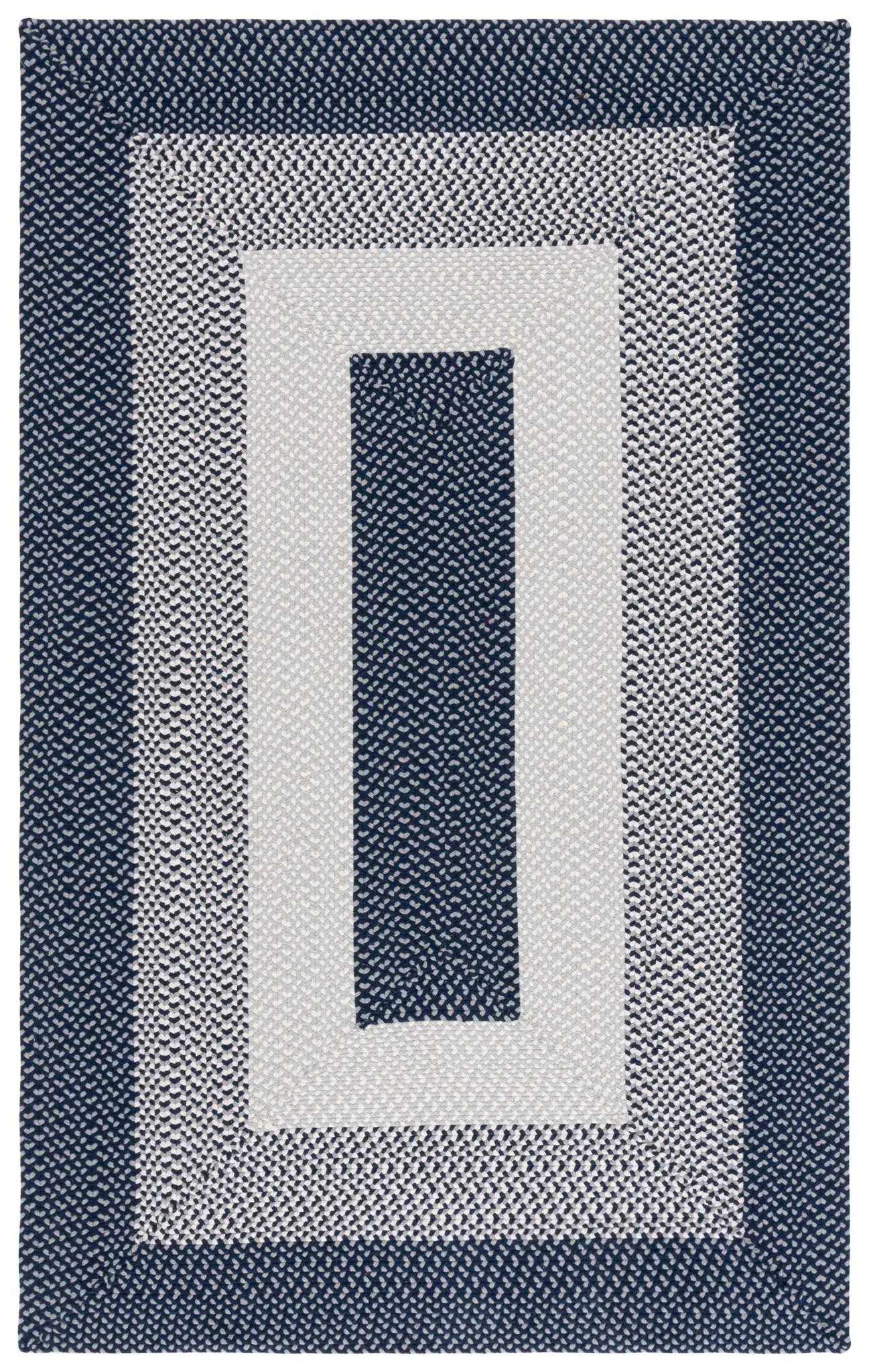 Braided Concentric Rings Hand-Woven Rug