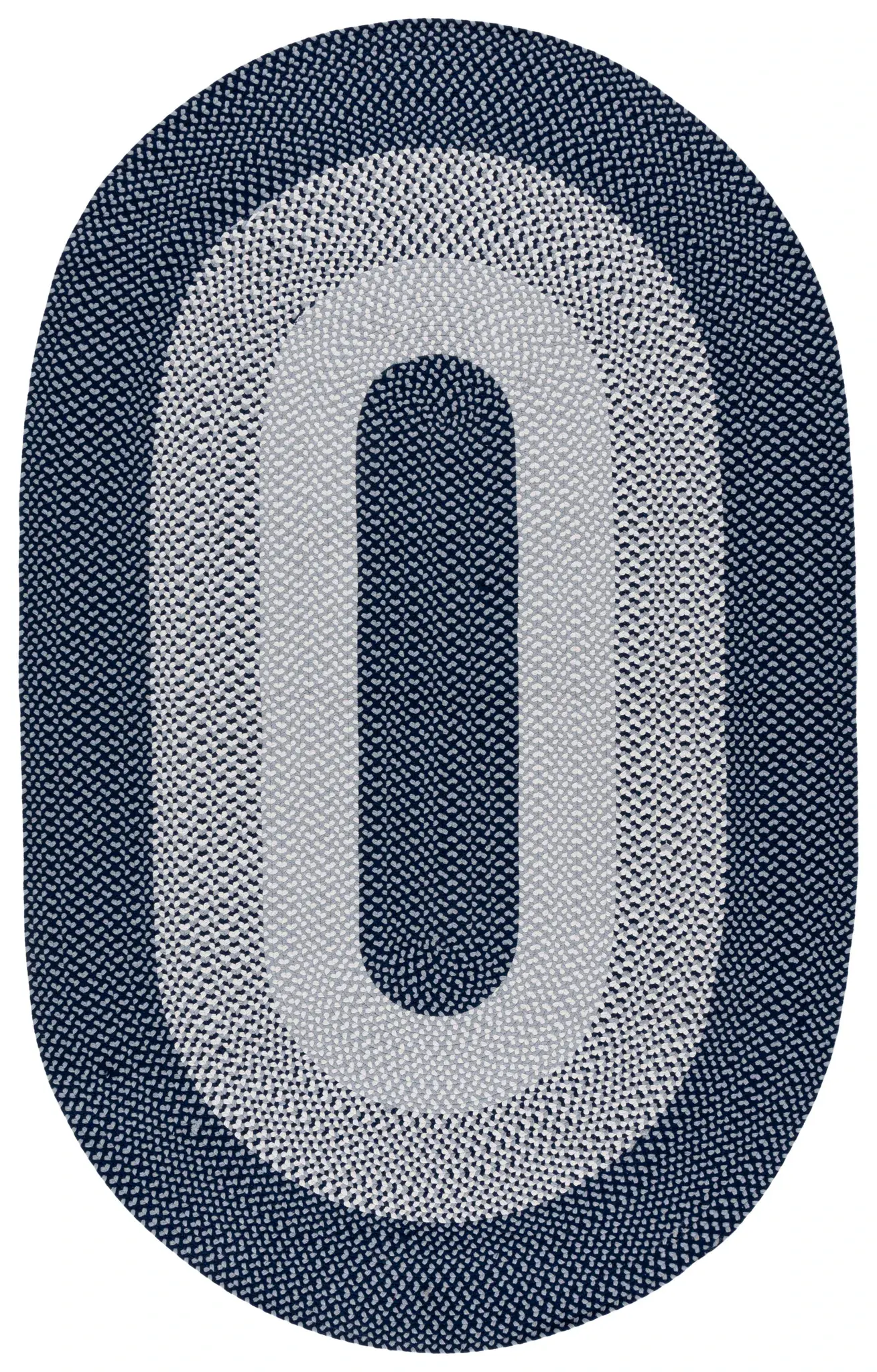 Braided Concentric Rings Hand-Woven Rug