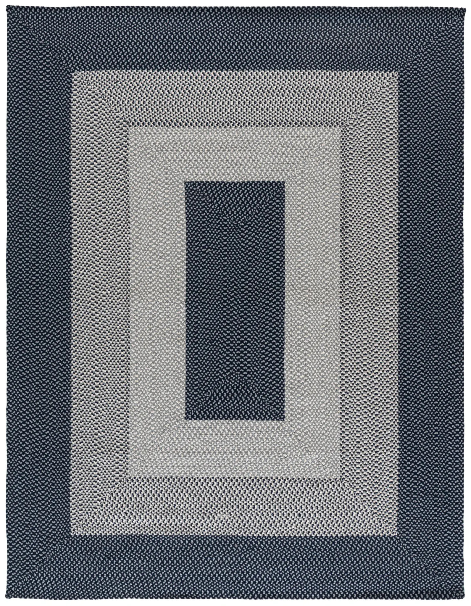 Braided Concentric Rings Hand-Woven Rug