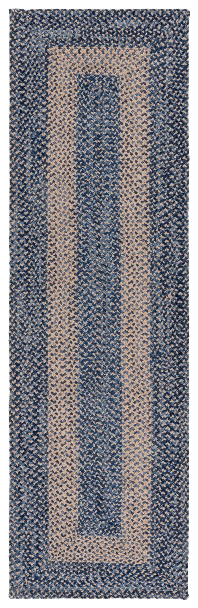 Braided Concentric Circle Hand-Woven Rug