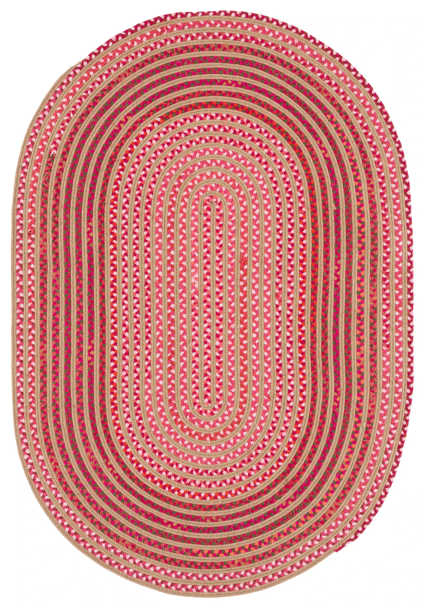 Braided Spiral Hand-Woven Rug