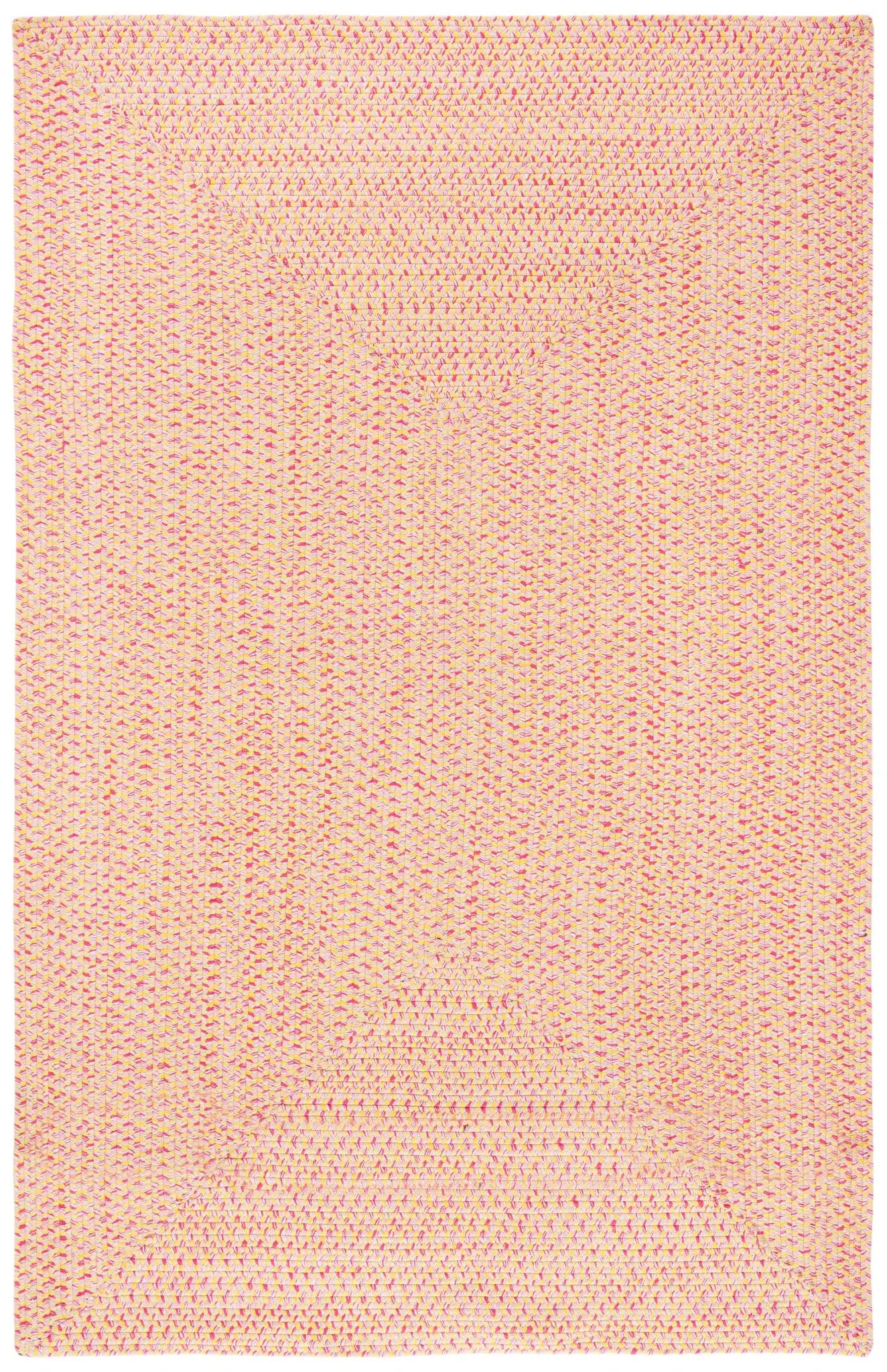 Braided Solid Oval Hand-Woven Cotton Rug