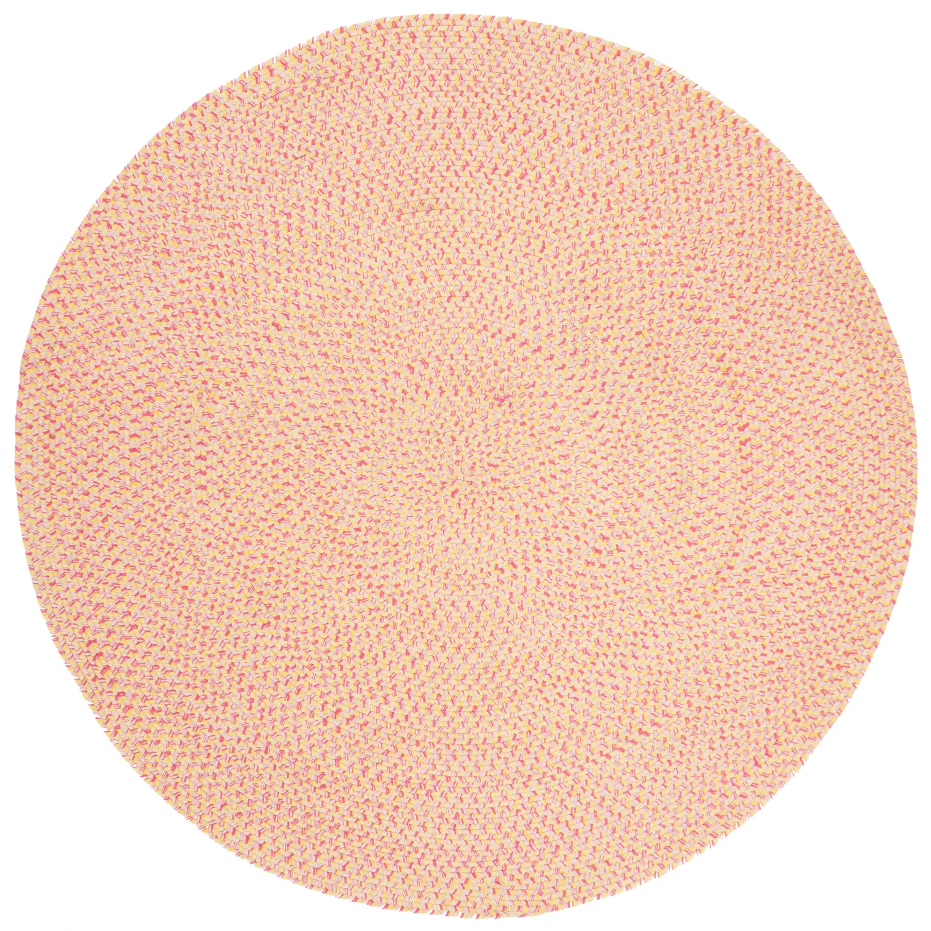 Braided Solid Oval Hand-Woven Cotton Rug
