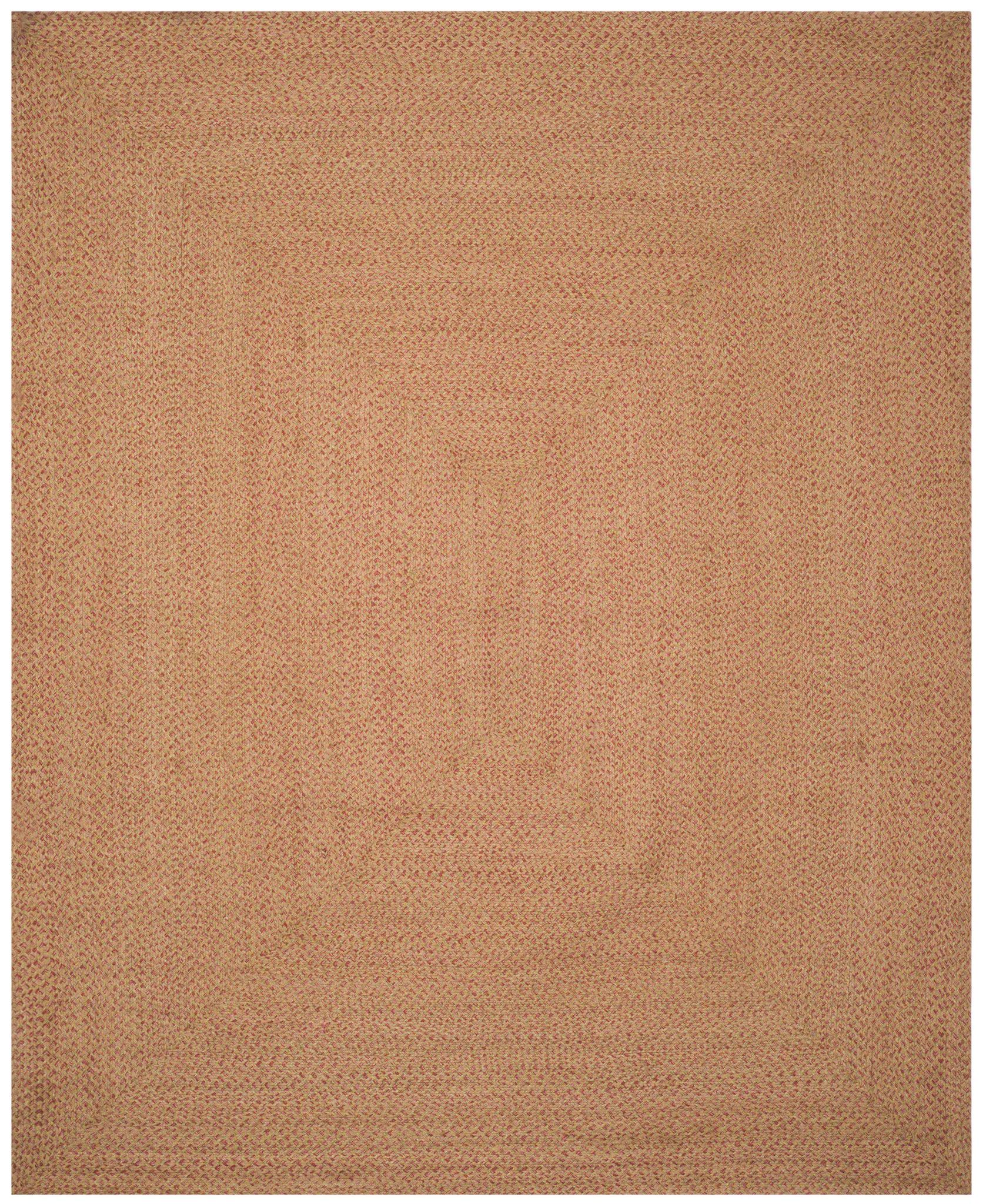 Braided Solid Oval Hand-Woven Cotton Rug