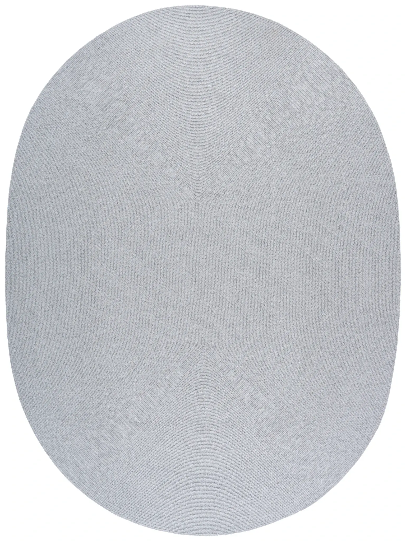 Braided Coastal Oval Hand-Woven Cotton Rug