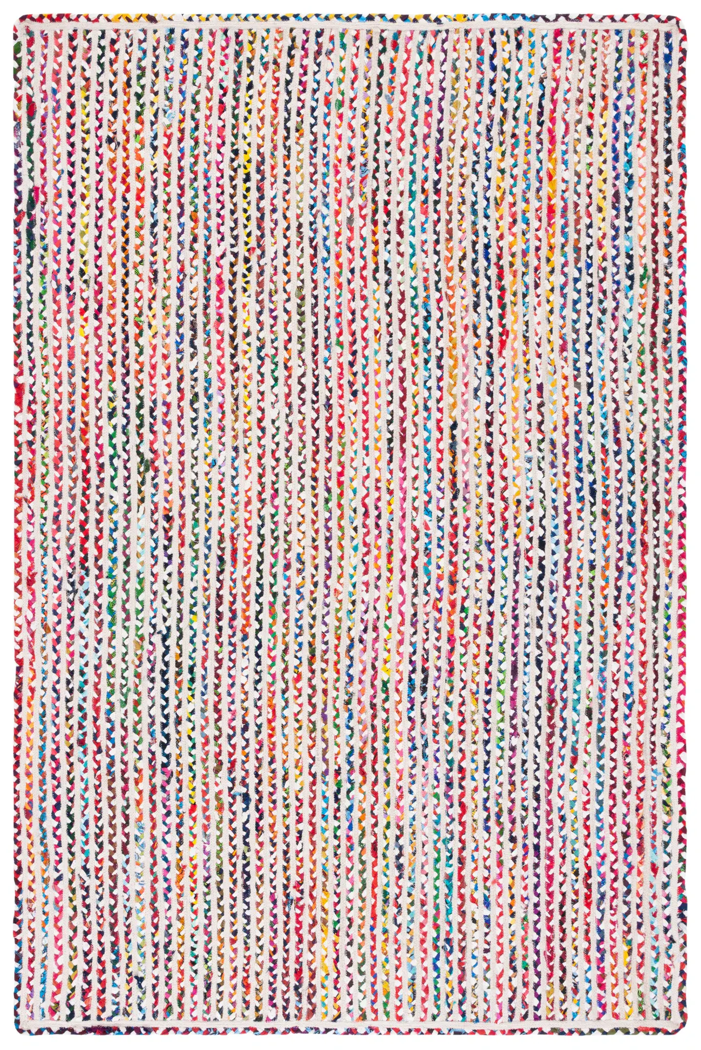 Braided Coastal Stripe Cotton Rug
