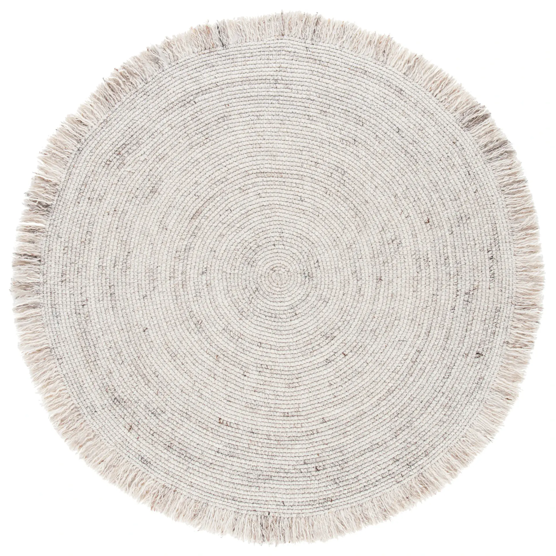 Braided Coastal Concentric Outdoor Rug