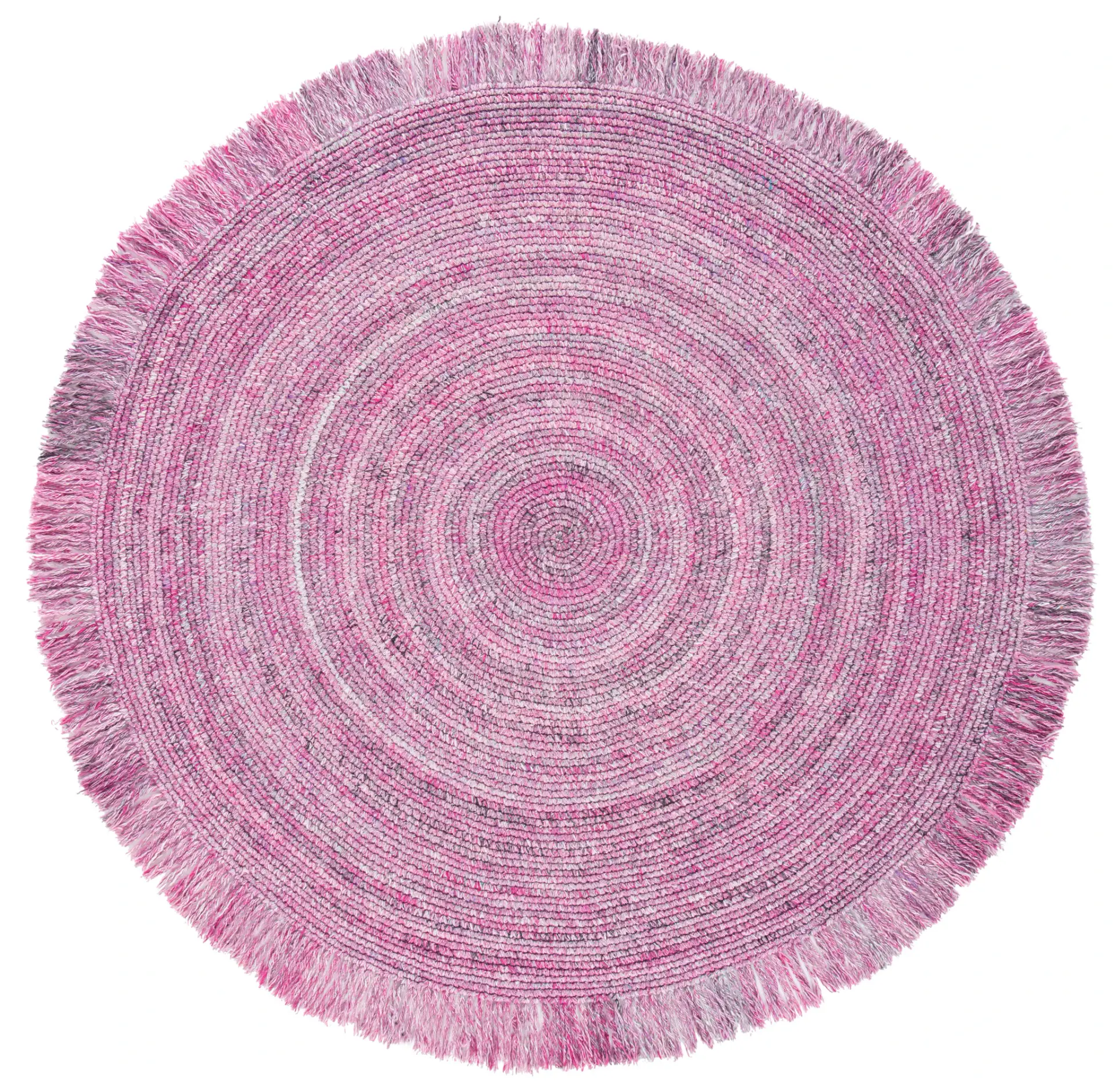 Braided Coastal Concentric Outdoor Rug