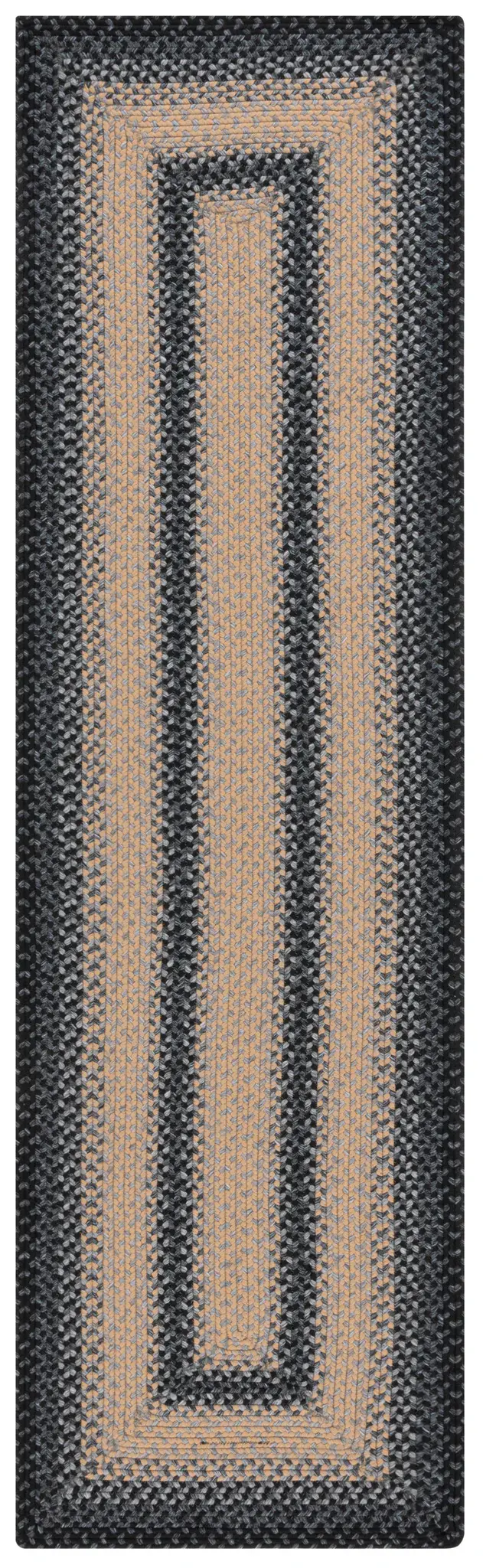 Braided Banded Hand-Woven Washable Outdoor Rug
