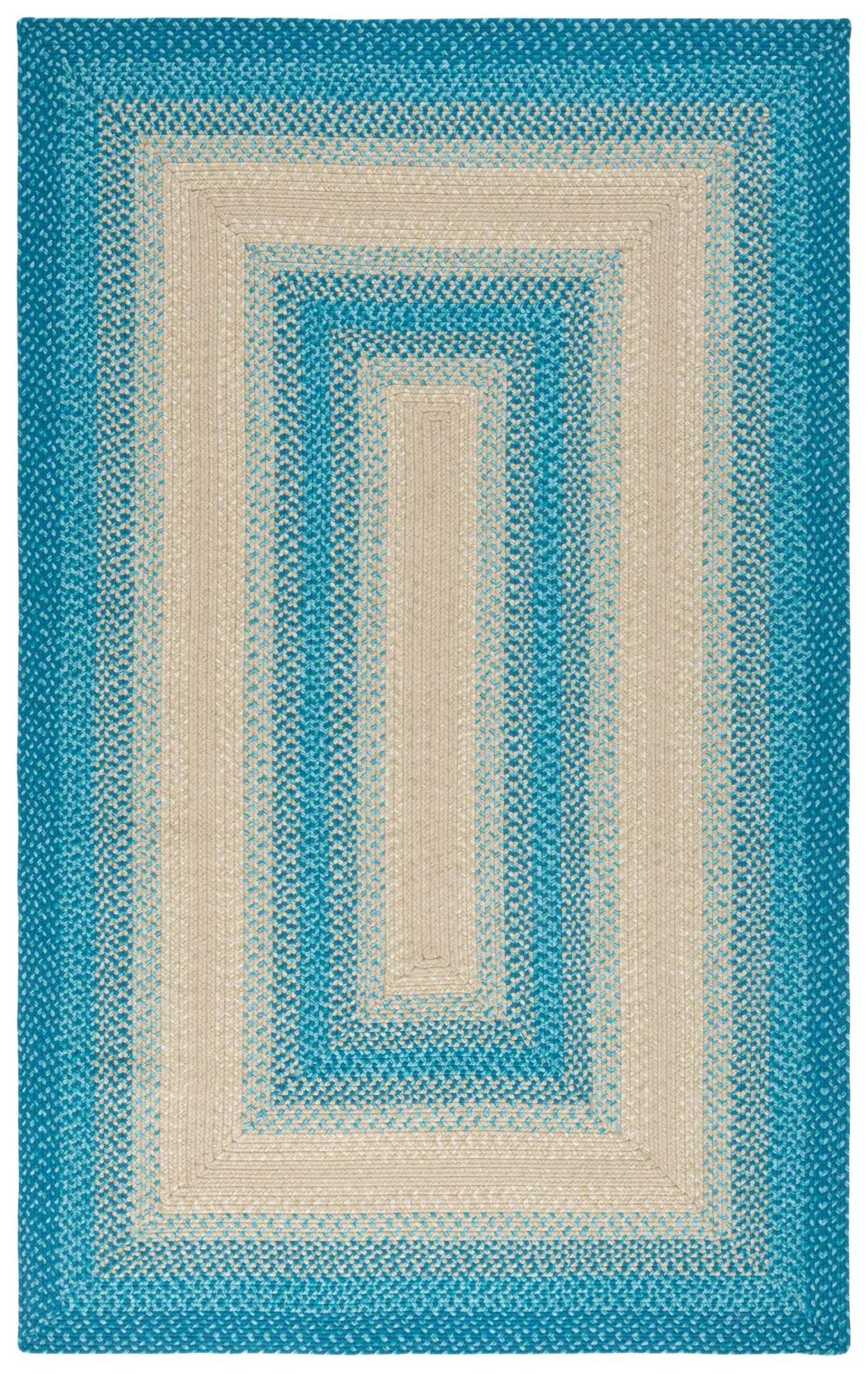 Braided Banded Hand-Woven Washable Outdoor Rug