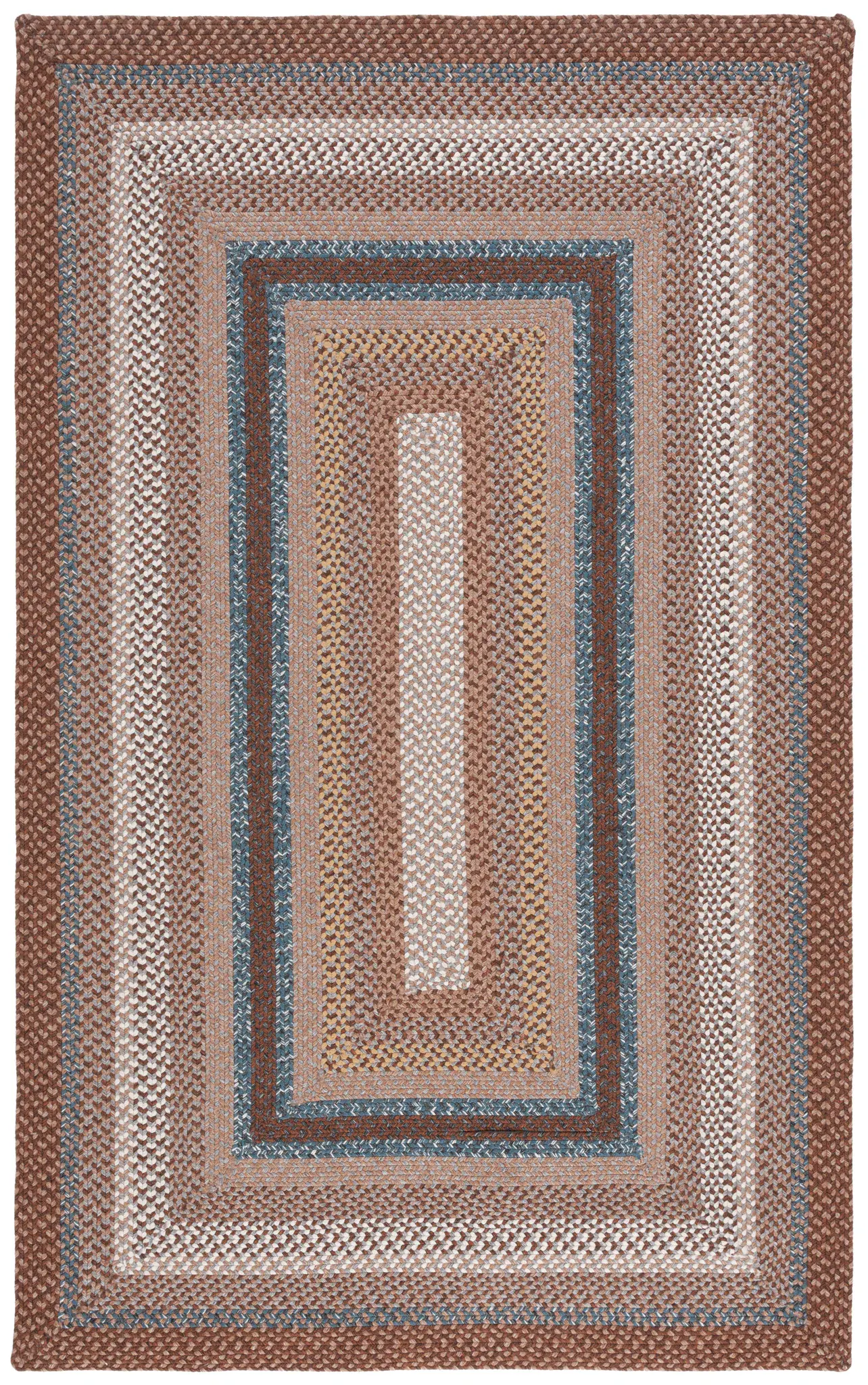Braided Concentric Hand-Woven Washable Outdoor Rug
