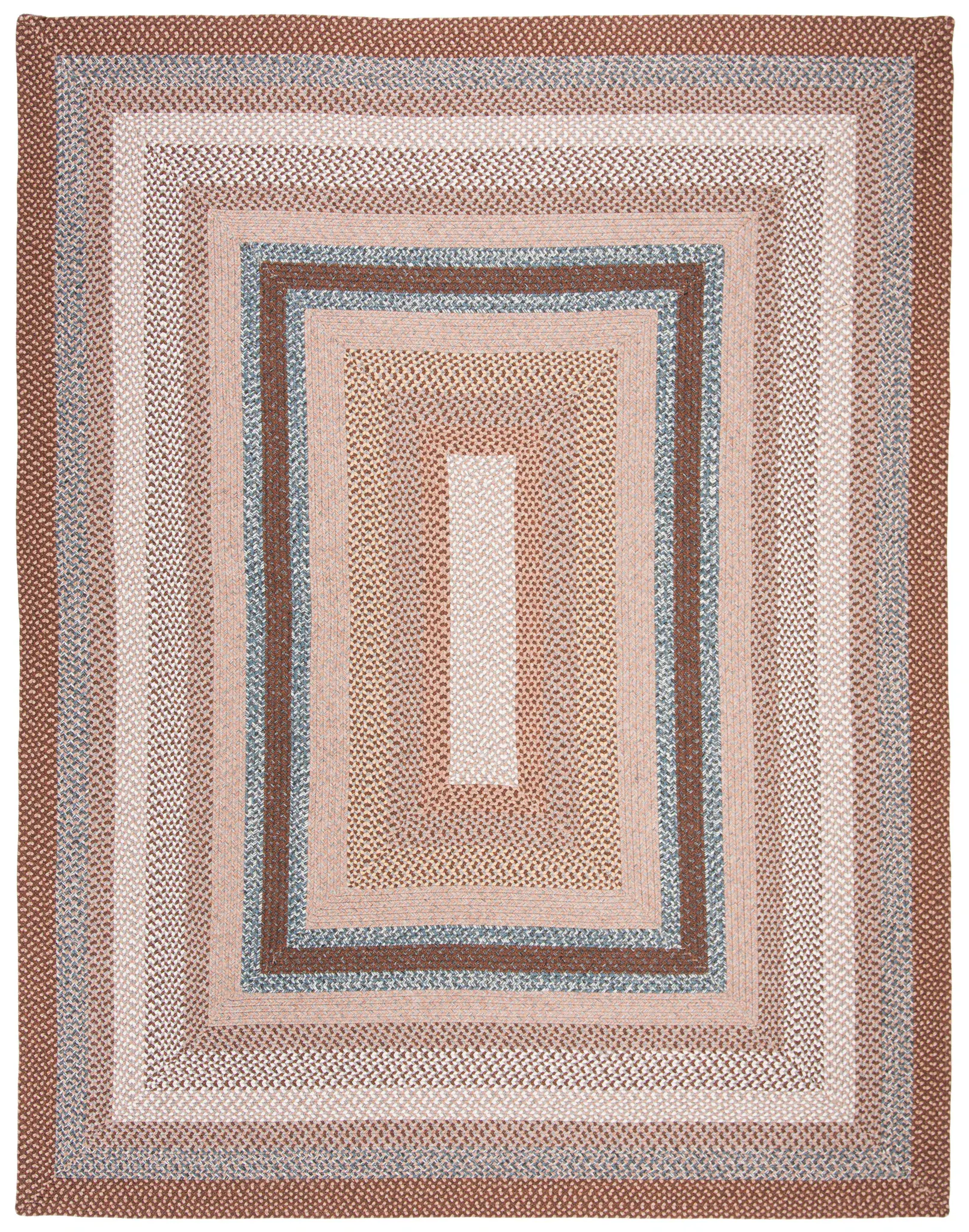Braided Concentric Hand-Woven Washable Outdoor Rug