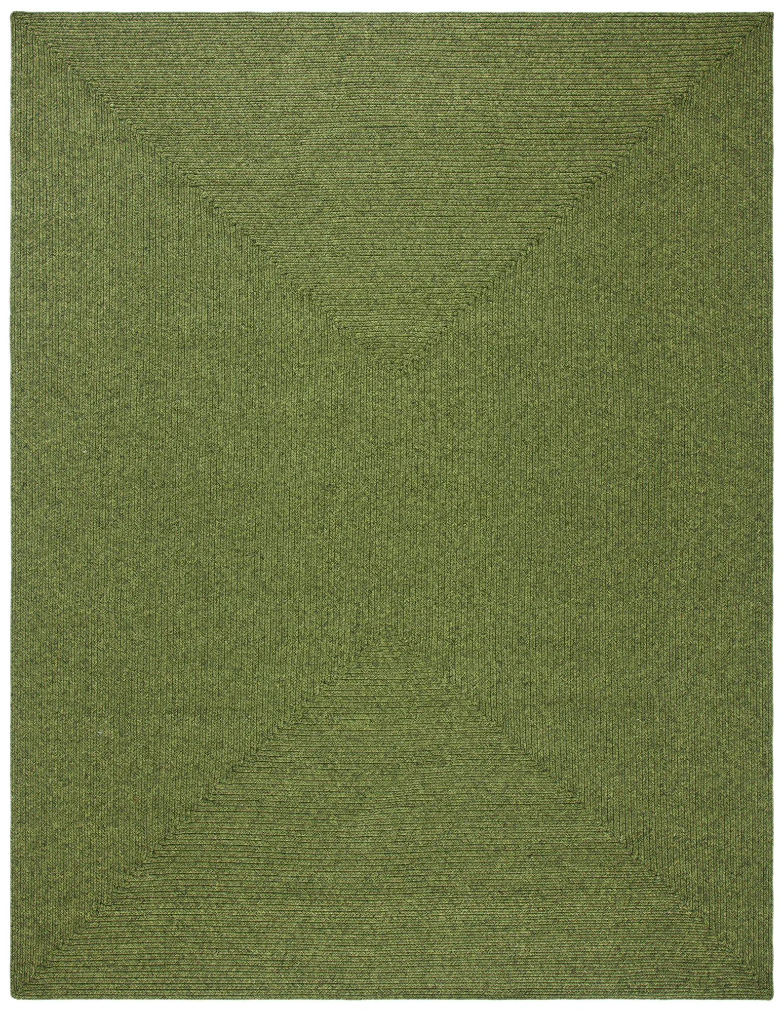 Braided Coastal Concentric Washable Outdoor Rug