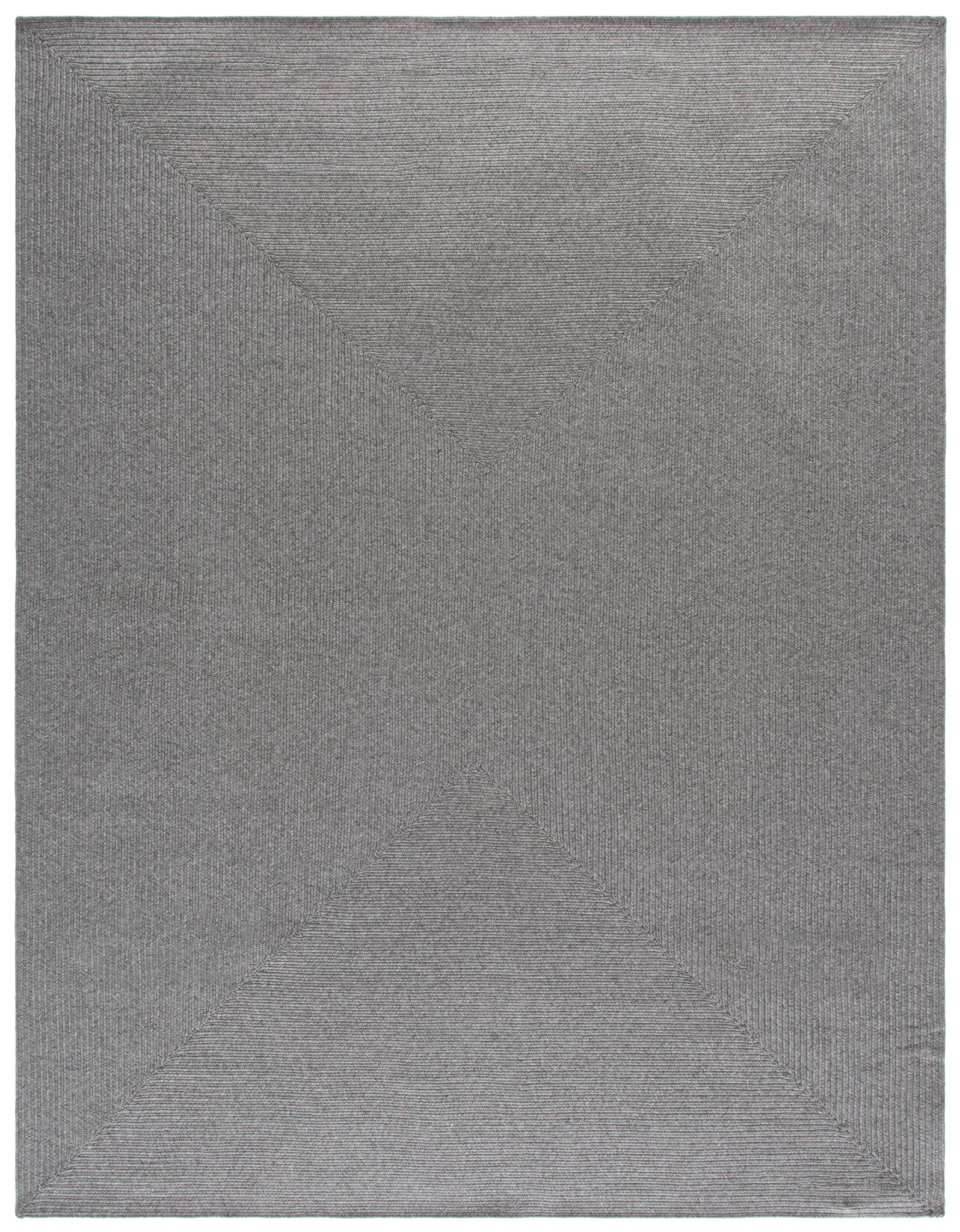Braided Coastal Concentric Washable Outdoor Rug