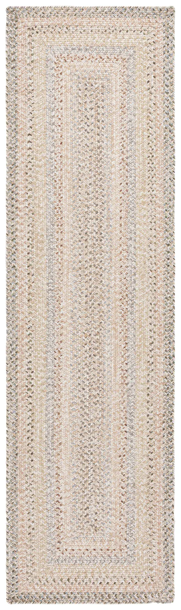Braided Heathered Oval Hand-Woven Washable Outdoor Rug