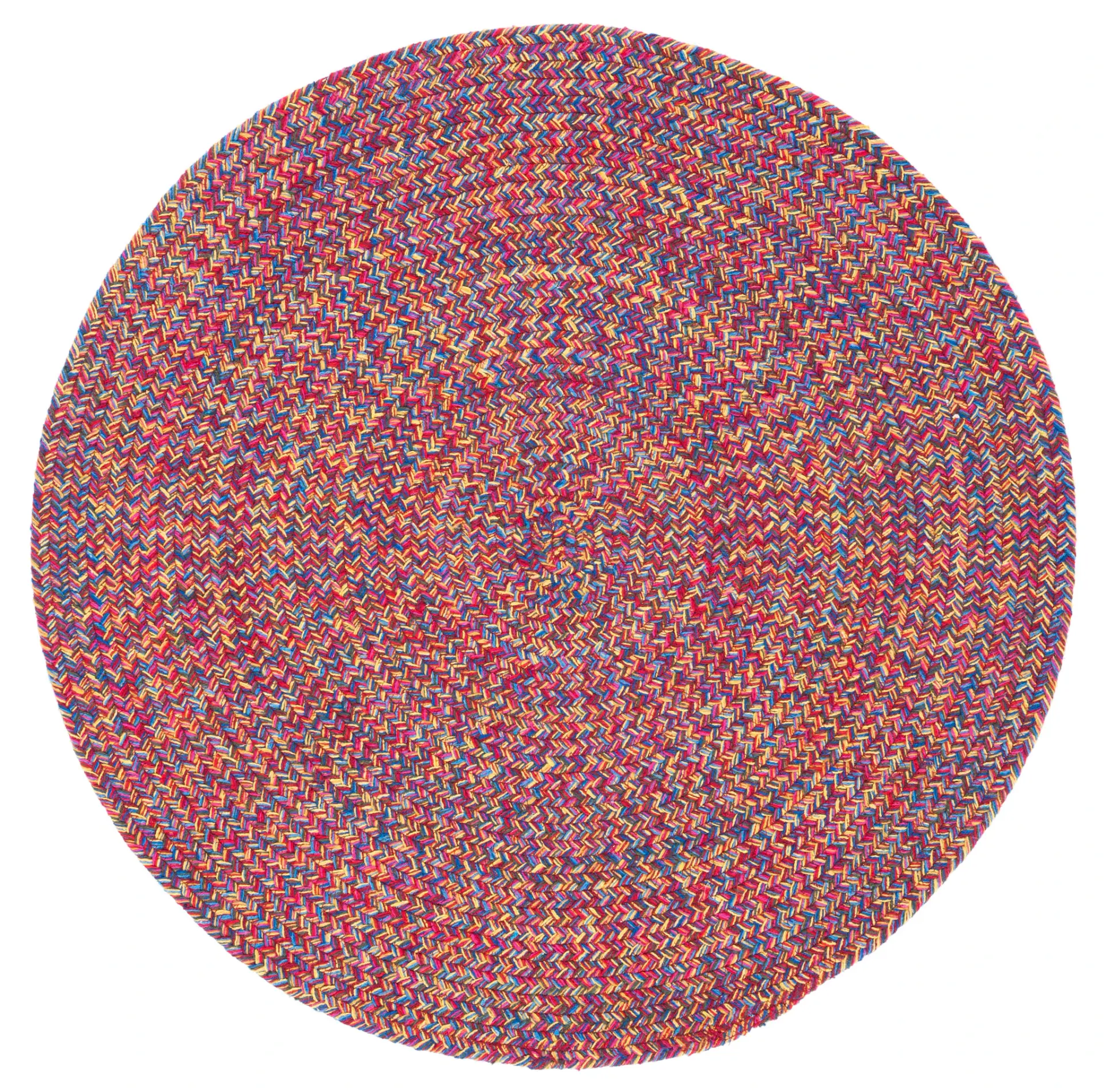 Braided Coastal Solid Cotton Rug