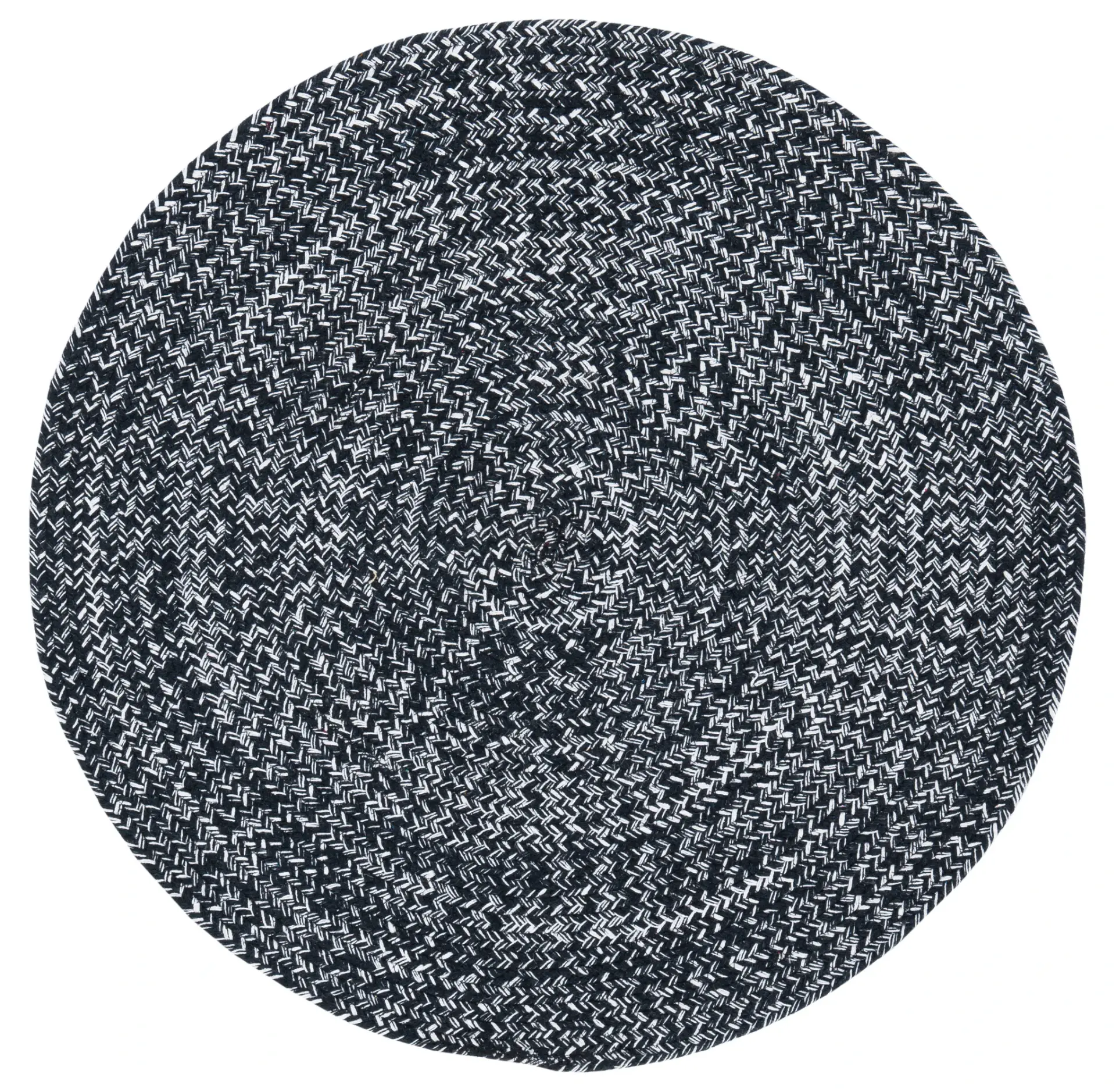 Braided Coastal Solid Cotton Rug