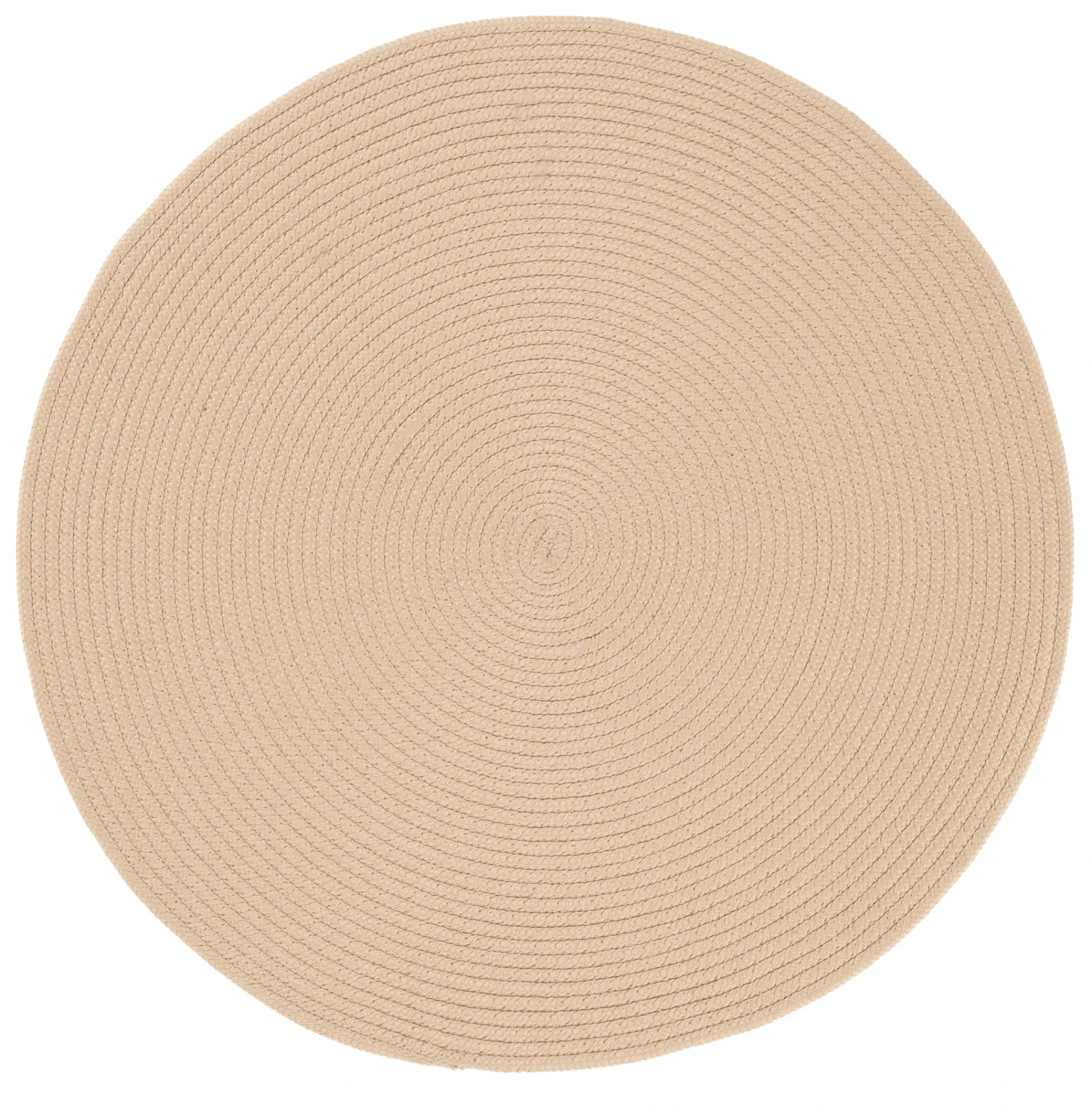 Braided Coastal Spiral Hand-Woven Rug