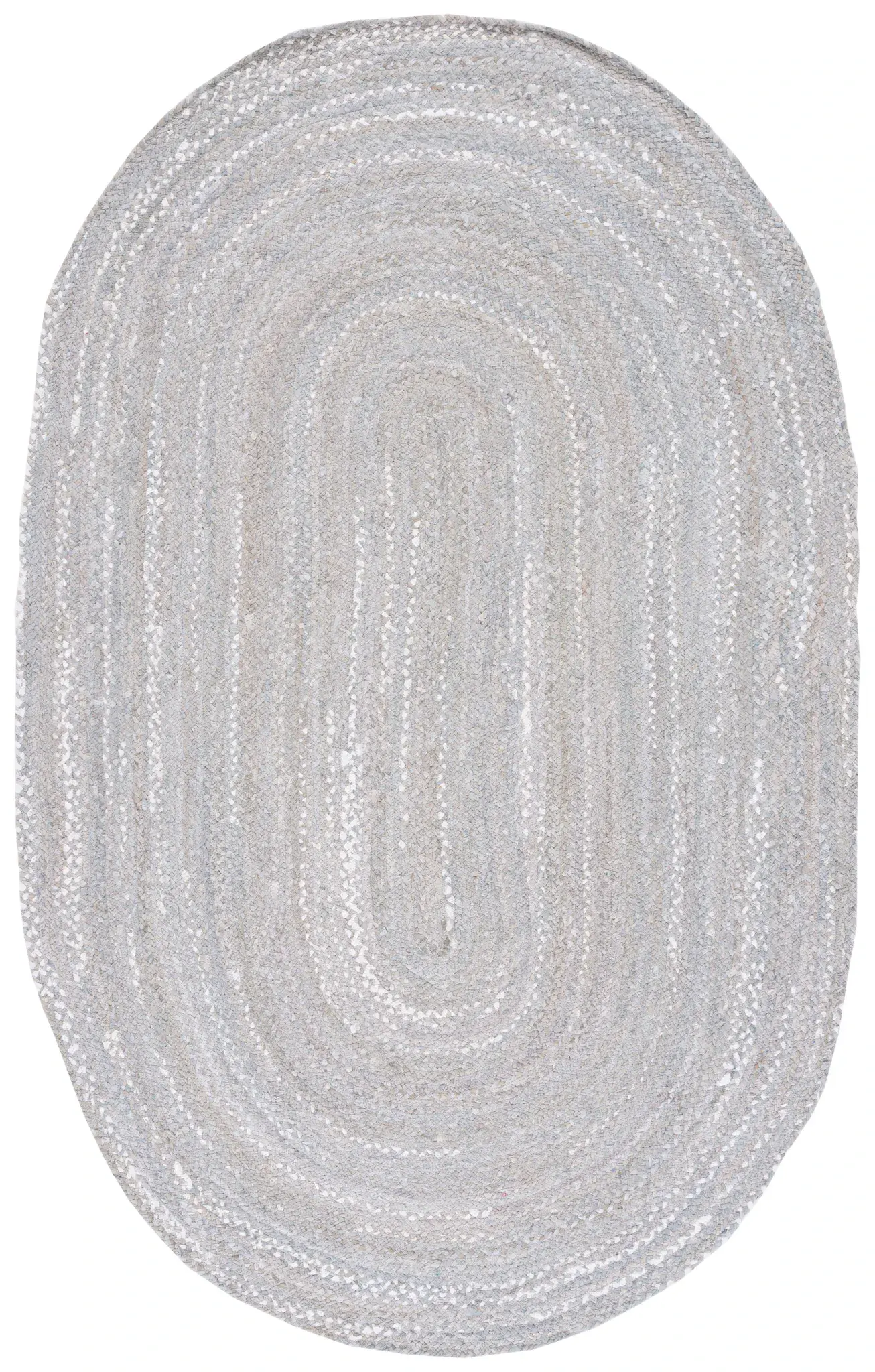 Braided Coastal Spiral Hand-Woven Cotton Rug