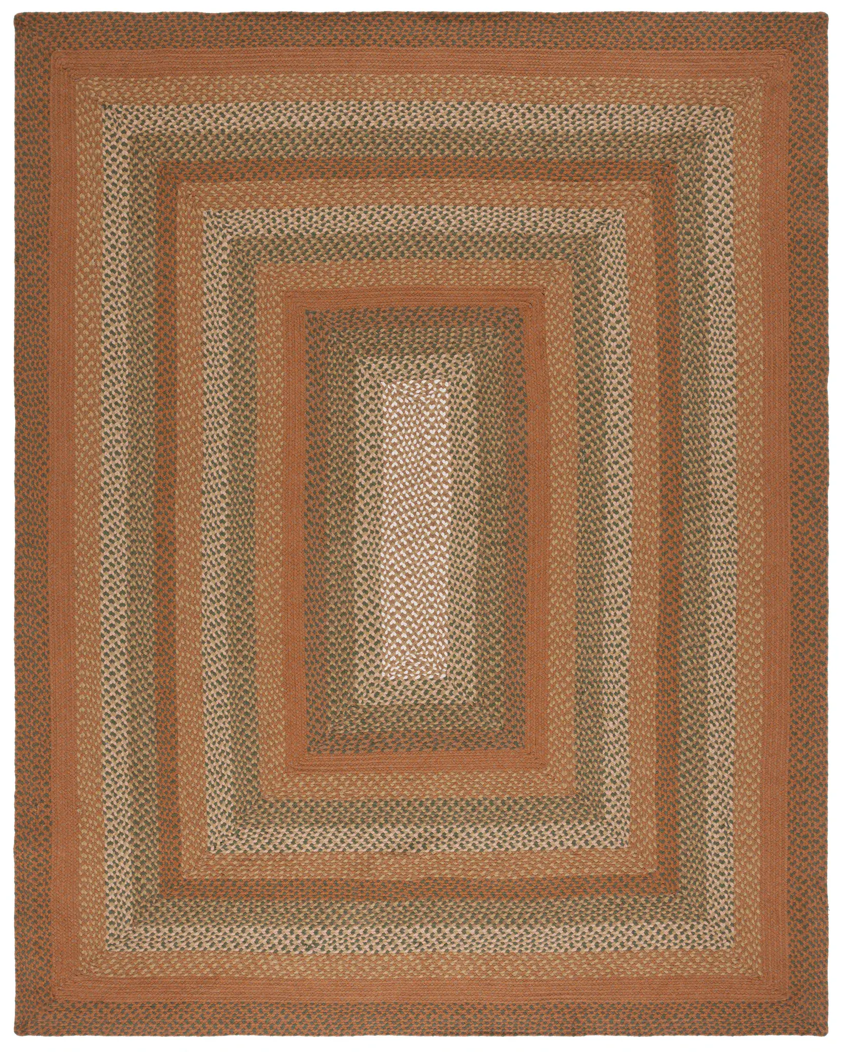 Braided Coastal Concentric Cotton Rug