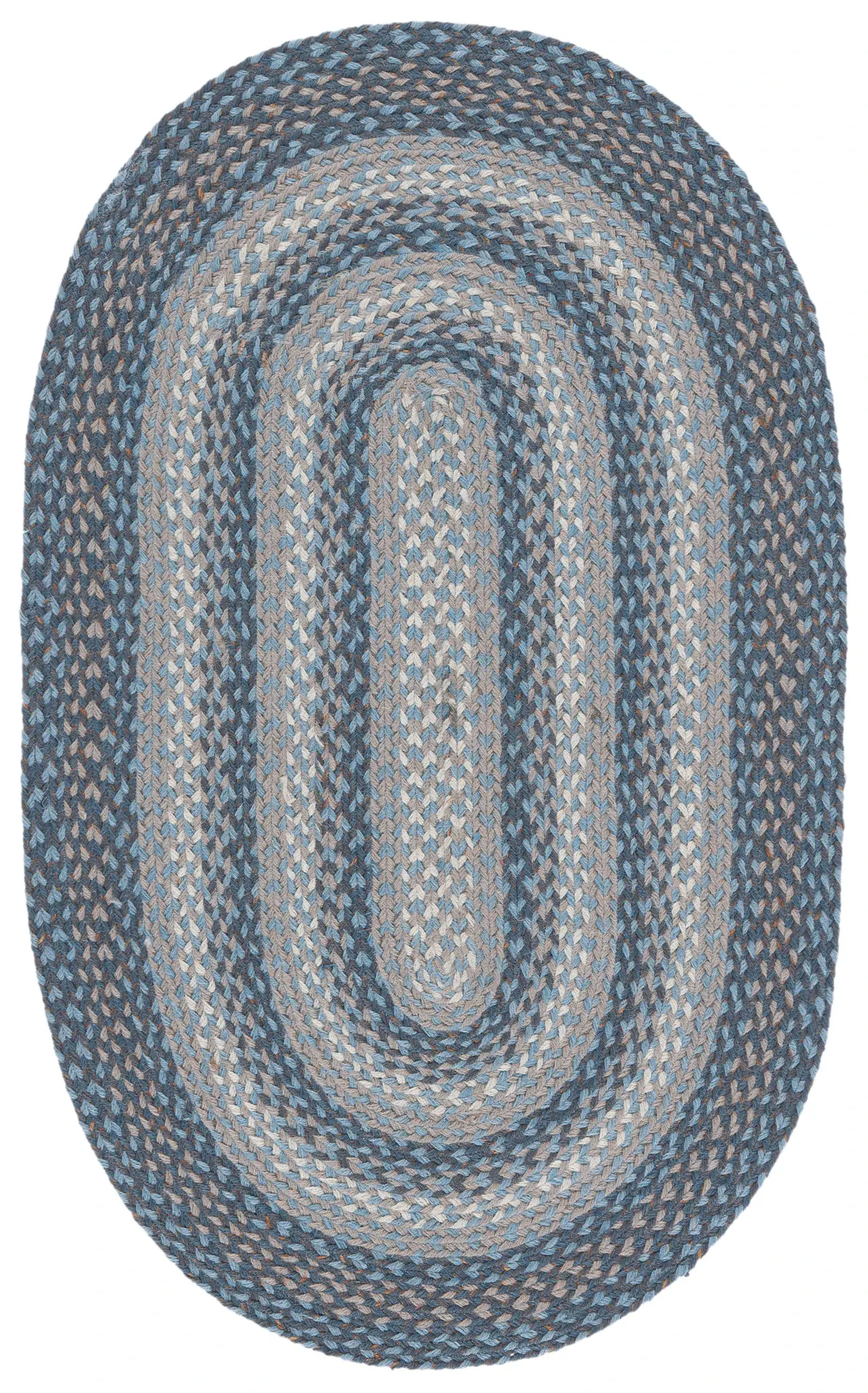 Braided Coastal Geometric Jute Rug