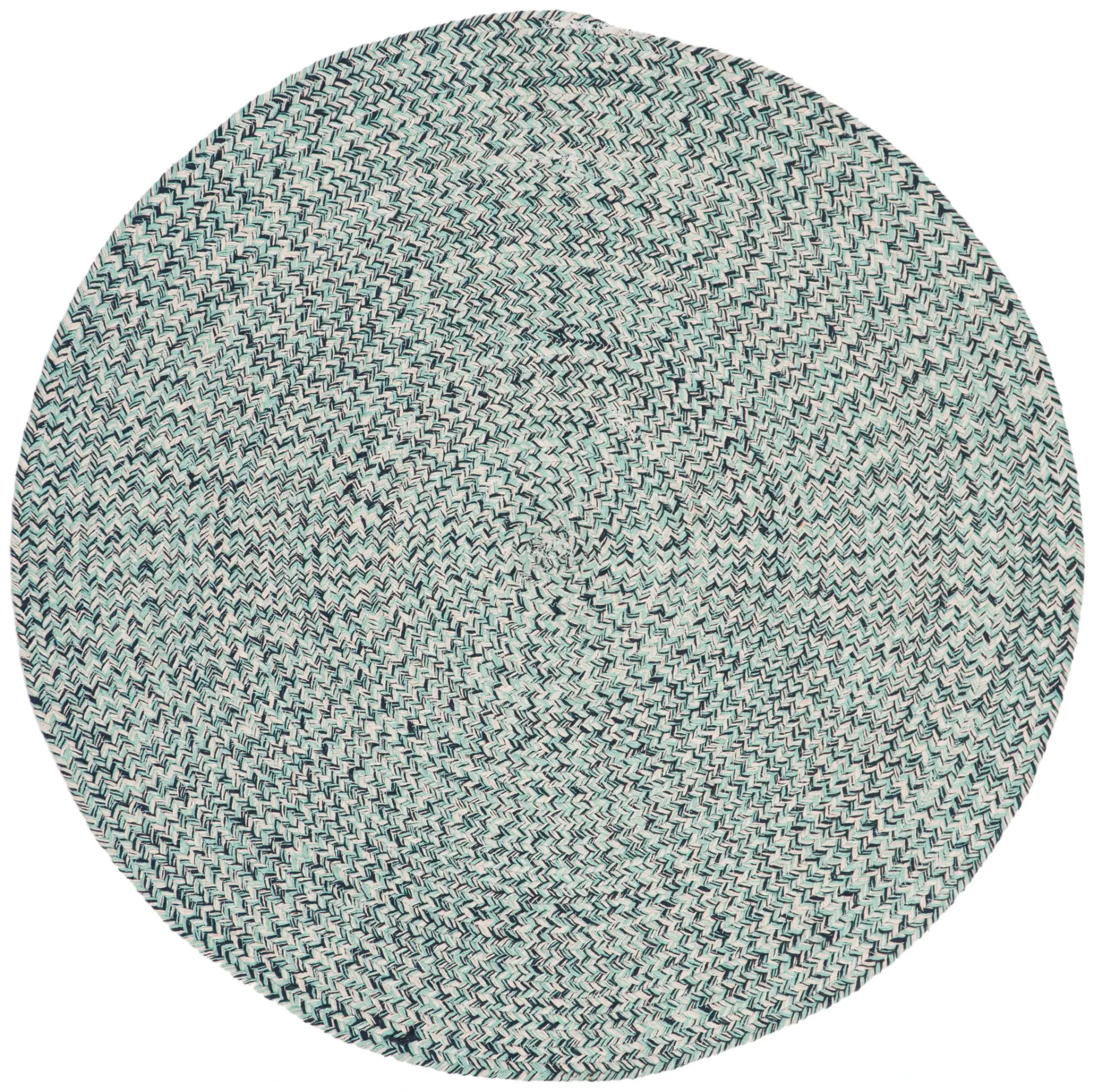 Braided Coastal Solid Hand-Woven Cotton Rug