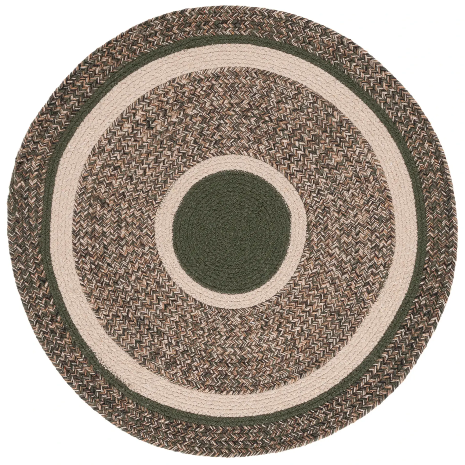 Braided Farmhouse Concentric Rug