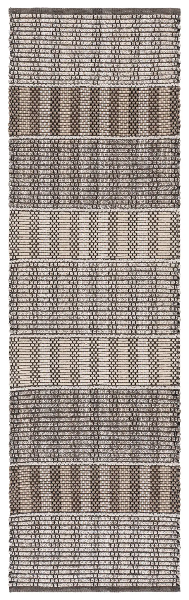 Braided Scandinavian Stripe Cotton Hand-Woven Rug