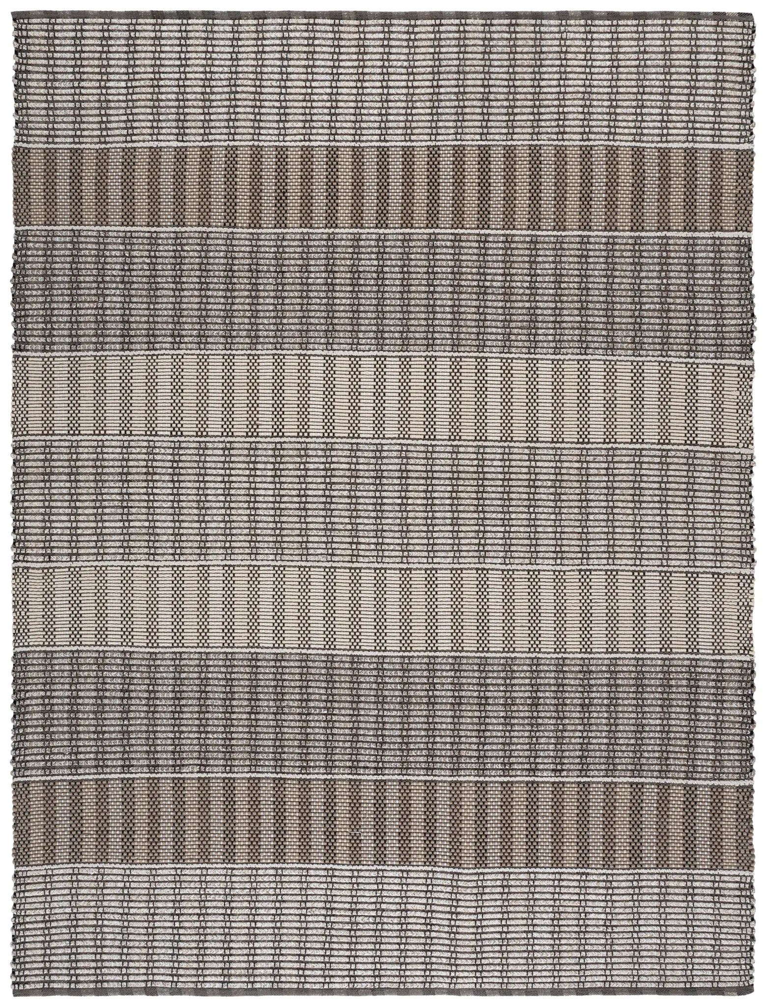 Braided Scandinavian Stripe Cotton Hand-Woven Rug