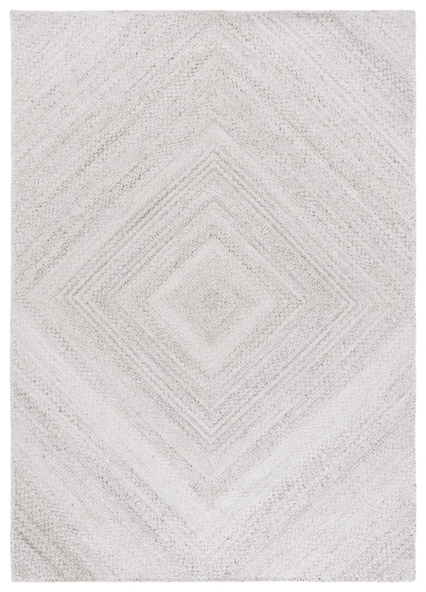Braided Coastal Diamond Hand-Woven Rug
