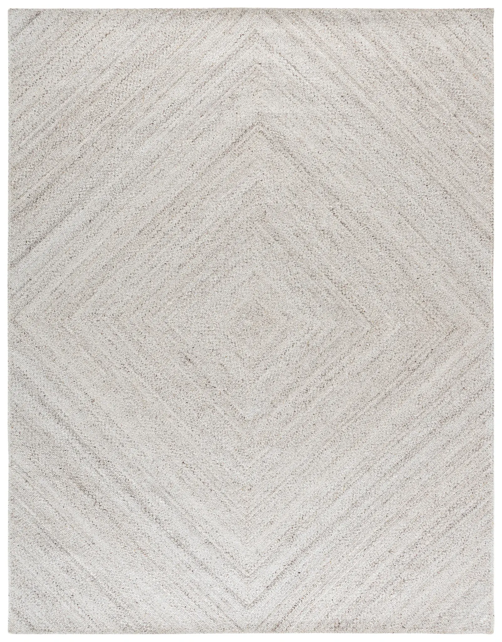 Braided Coastal Diamond Hand-Woven Rug