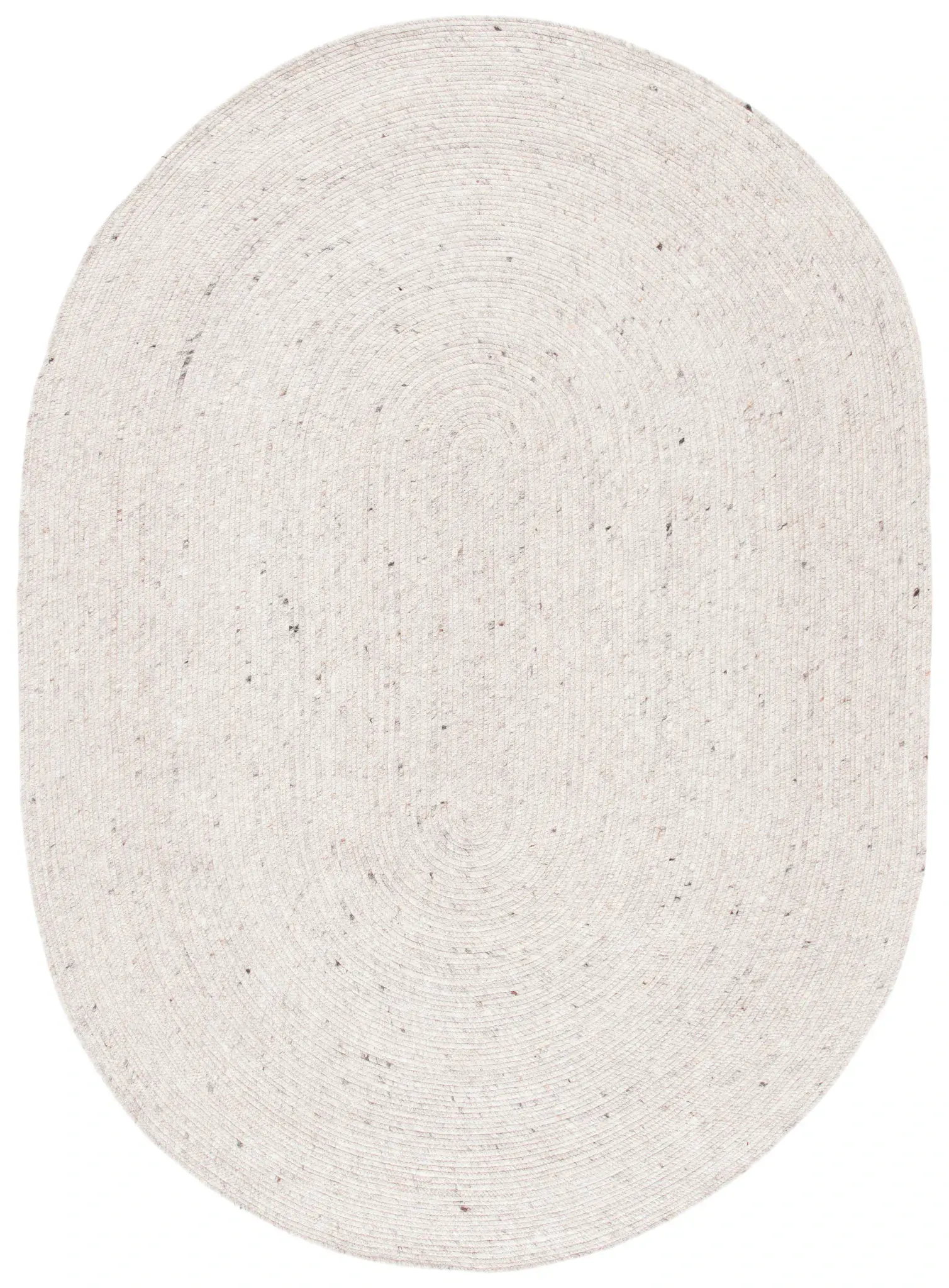 Braided Coastal Solid Hand-Woven Wool Rug