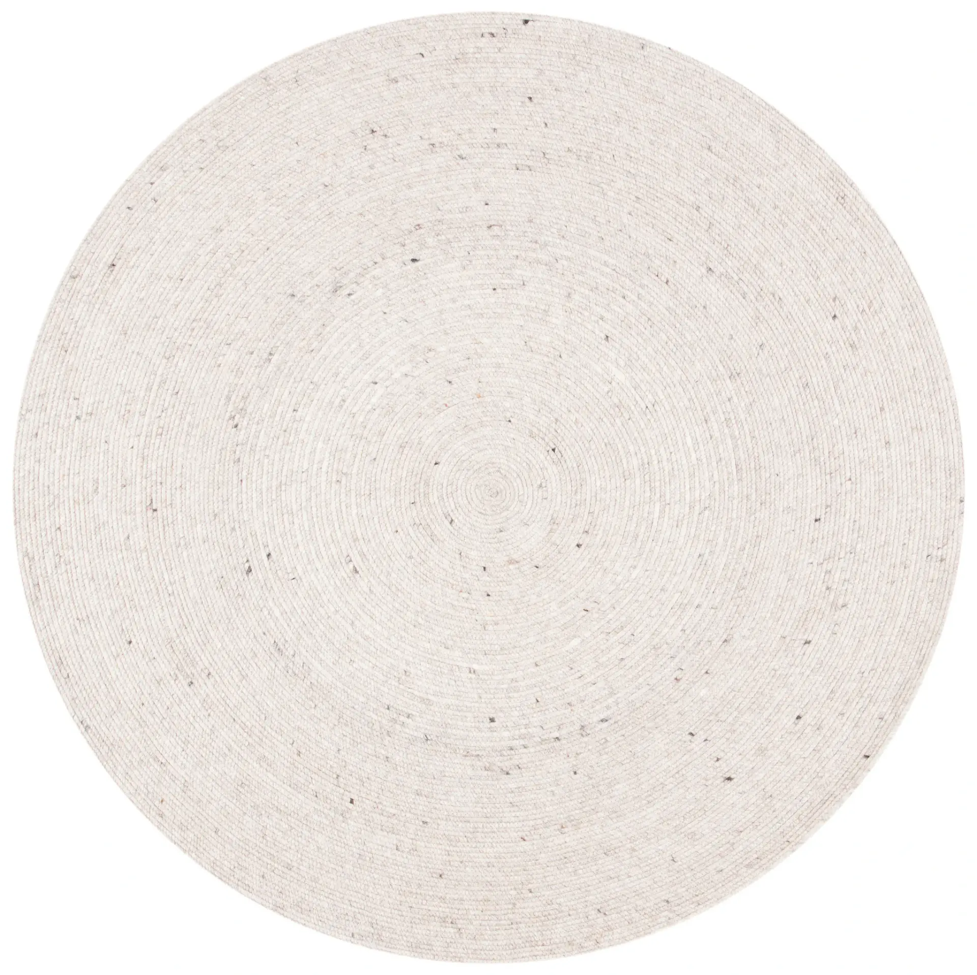 Braided Coastal Solid Hand-Woven Wool Rug