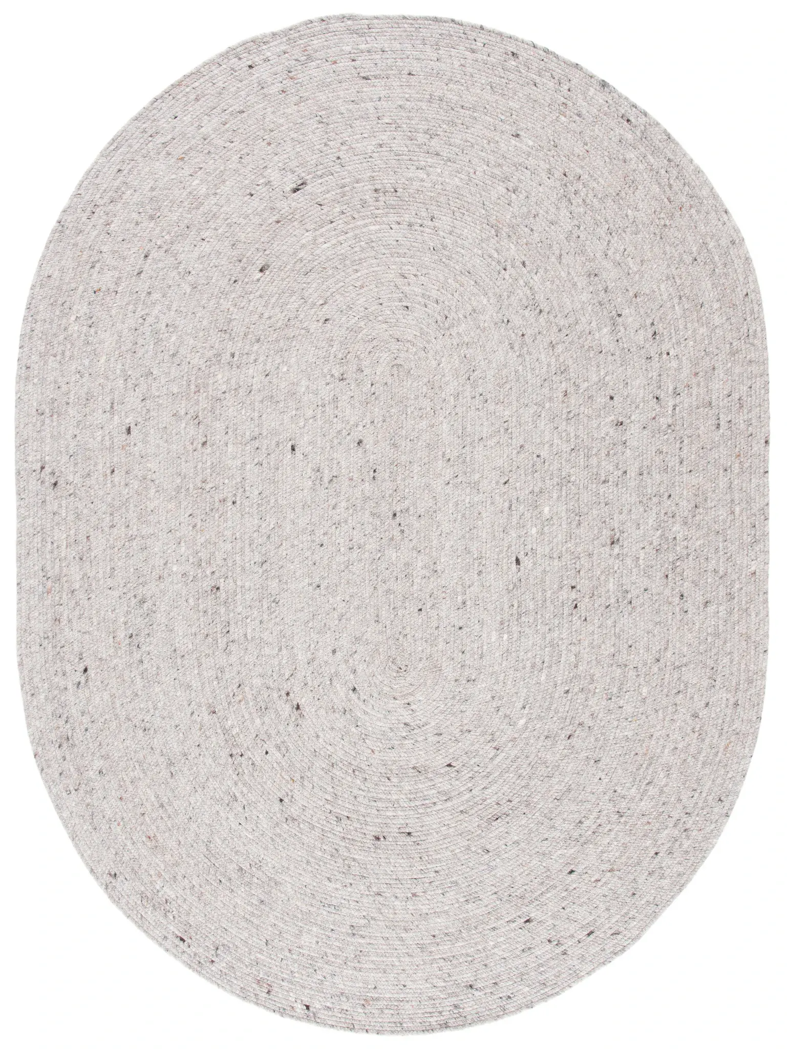 Braided Coastal Solid Hand-Woven Wool Rug
