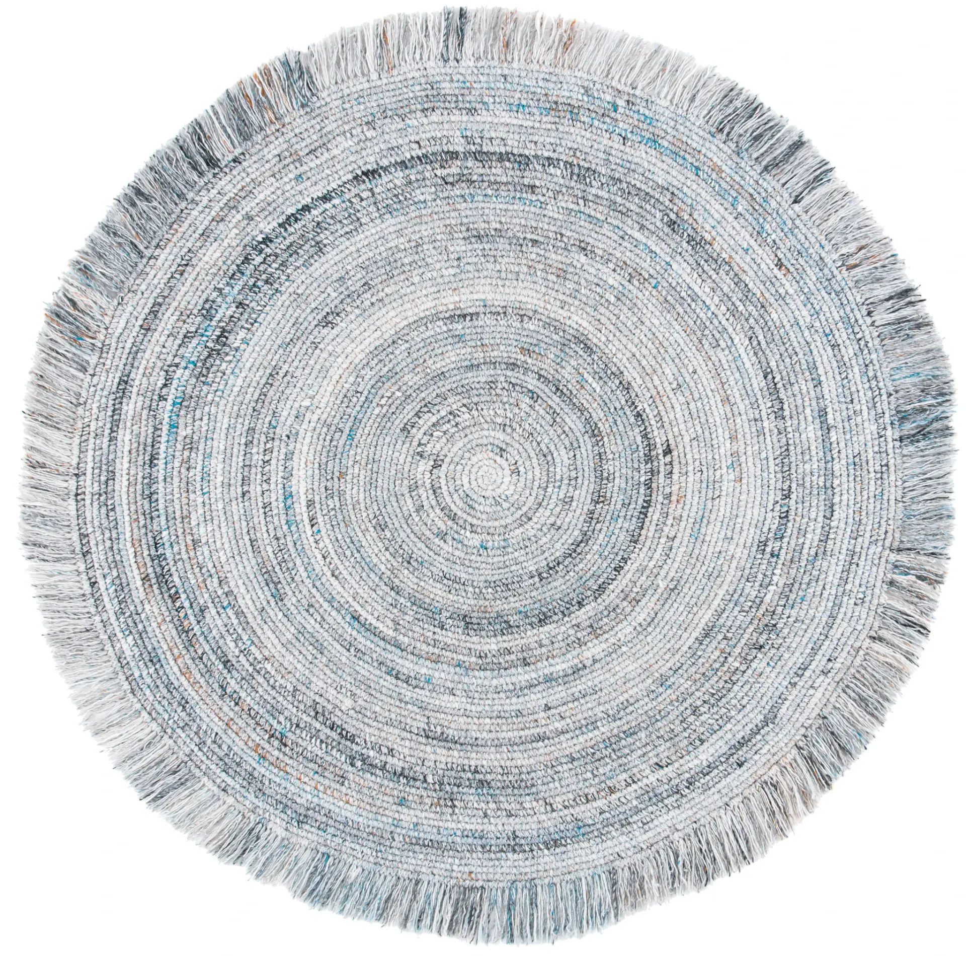 Braided Coastal Fringed Hand-Woven Rug