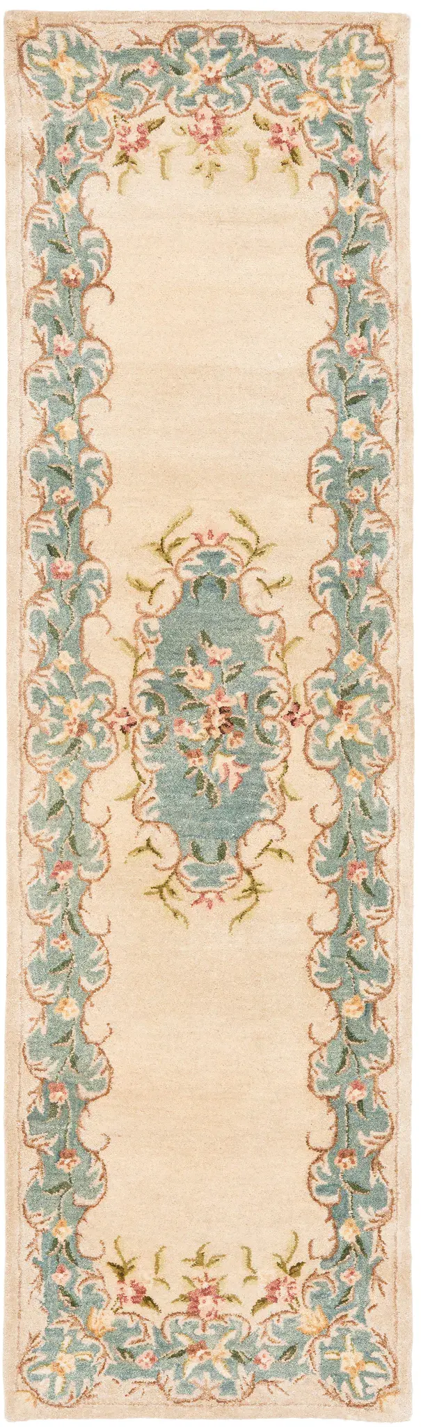 Bergama Floral Medallion Hand-Tufted Wool Rug