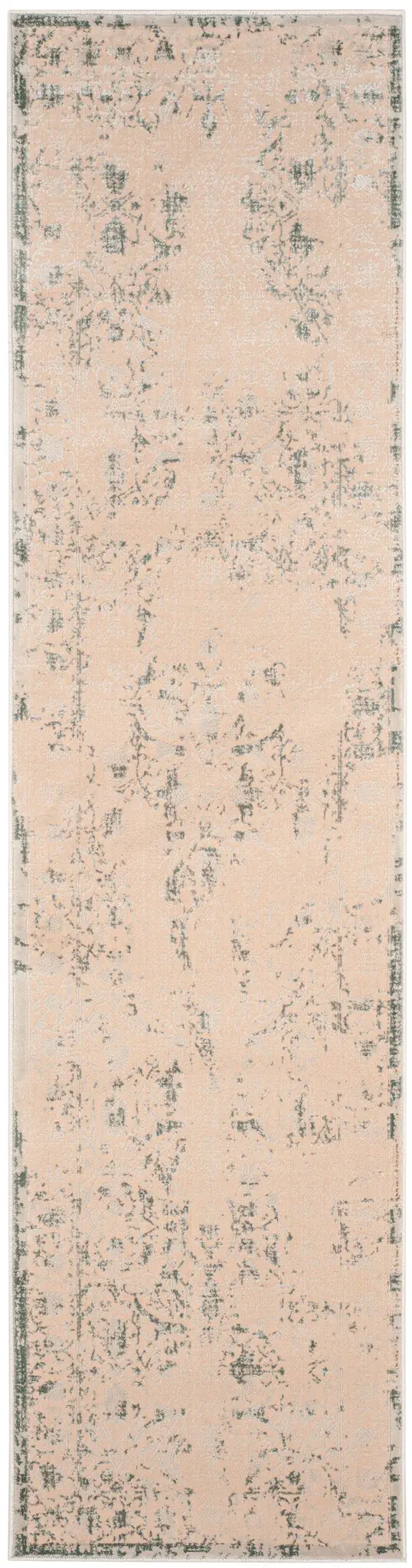 Brilliance Distressed Floral Bordered Rug