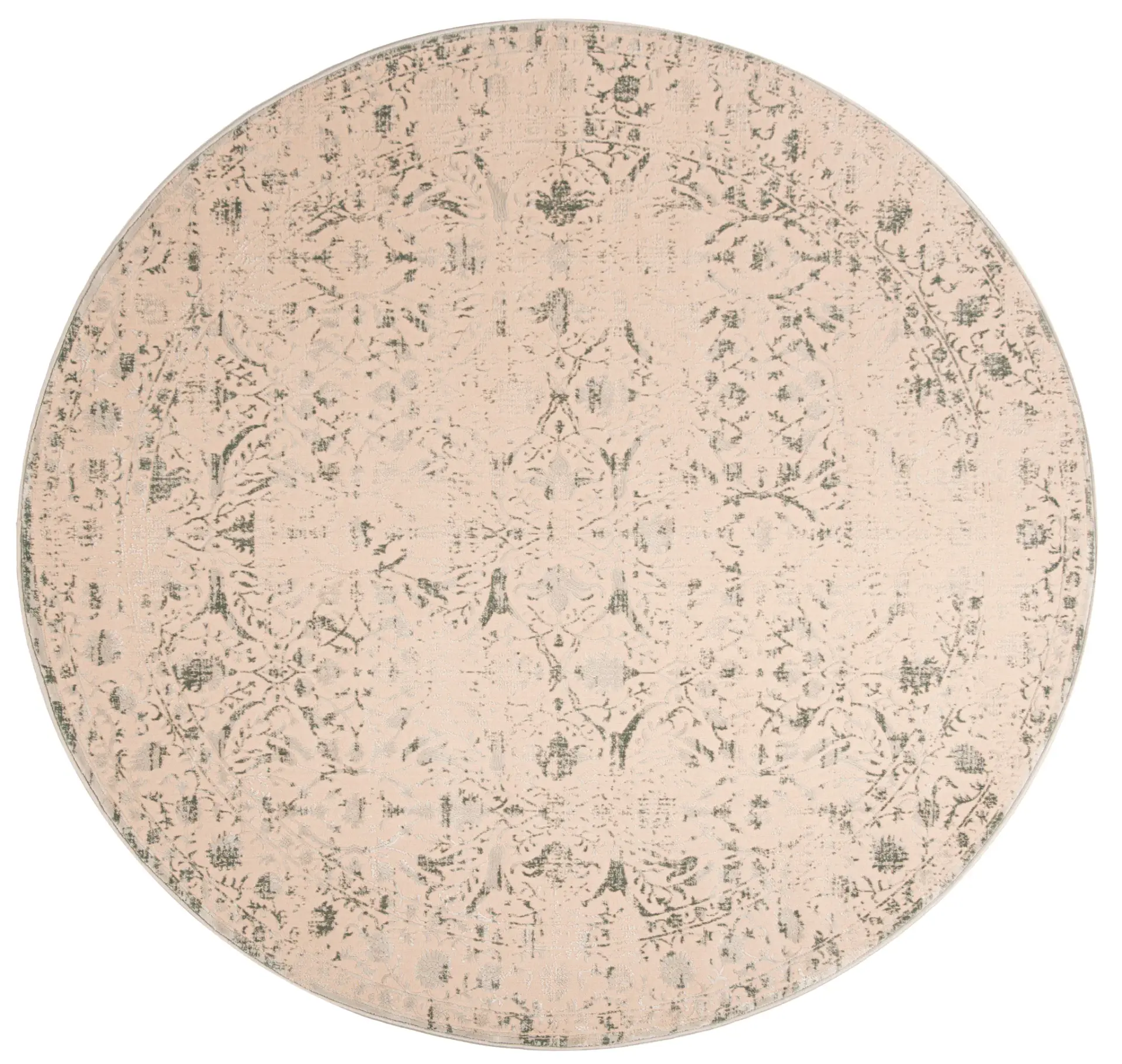 Brilliance Distressed Floral Bordered Rug