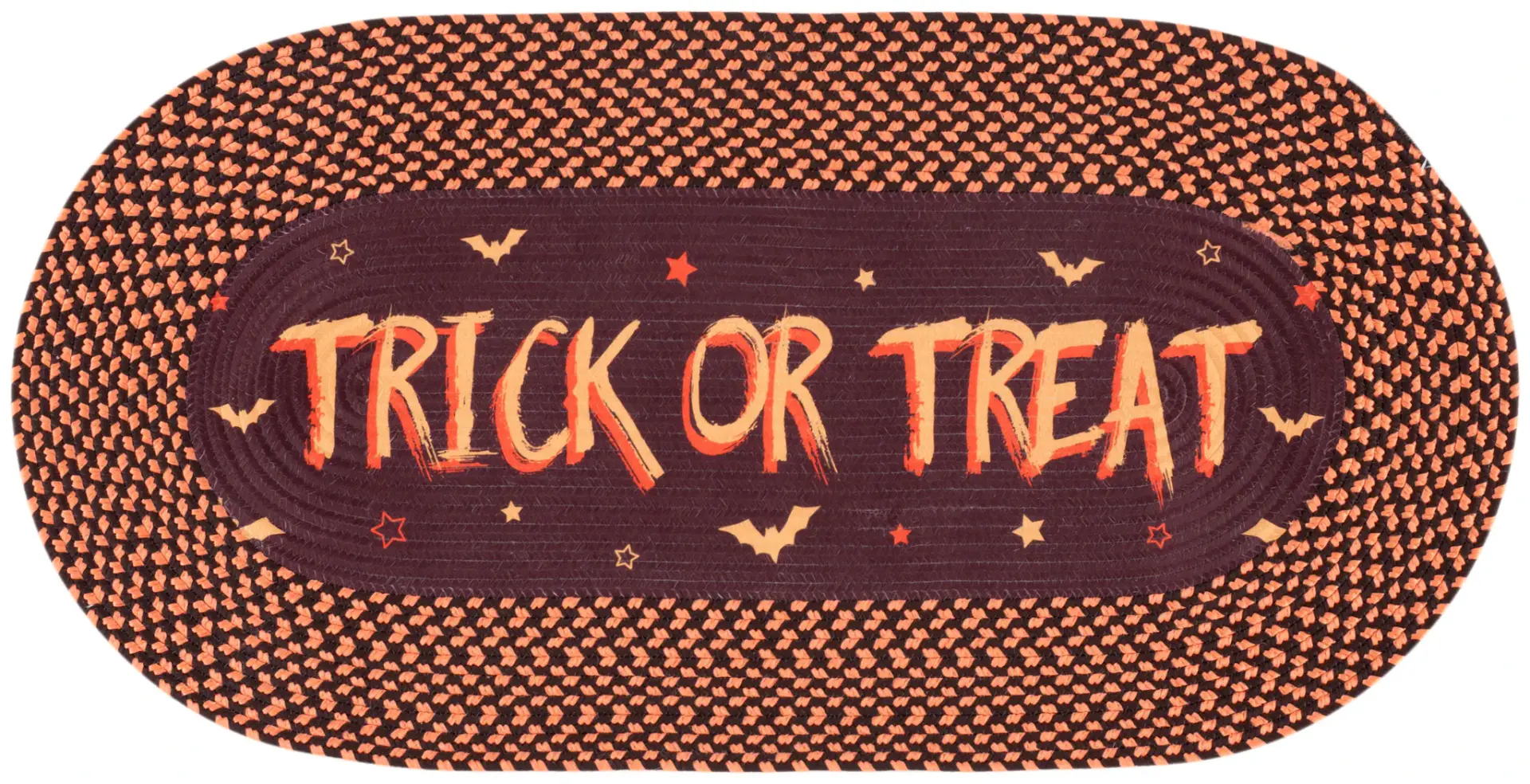 Braided Posters Halloween Hand-Woven Washable Rug