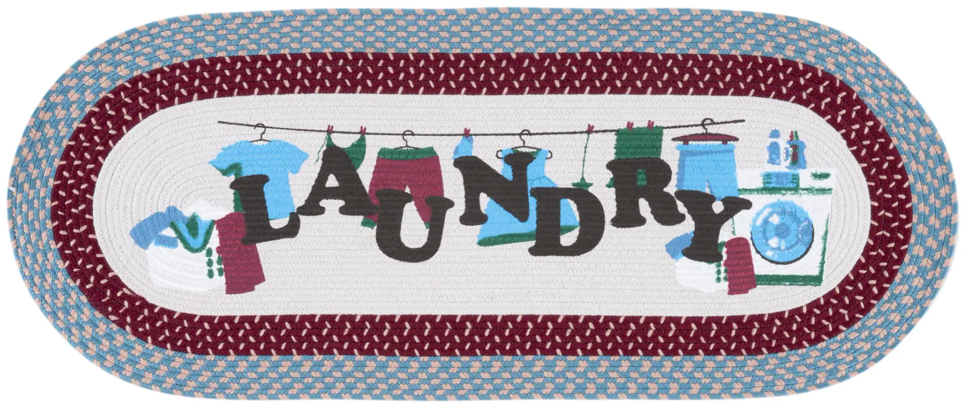 Braided Posters Laundry Washer Hand-Woven Washable Rug