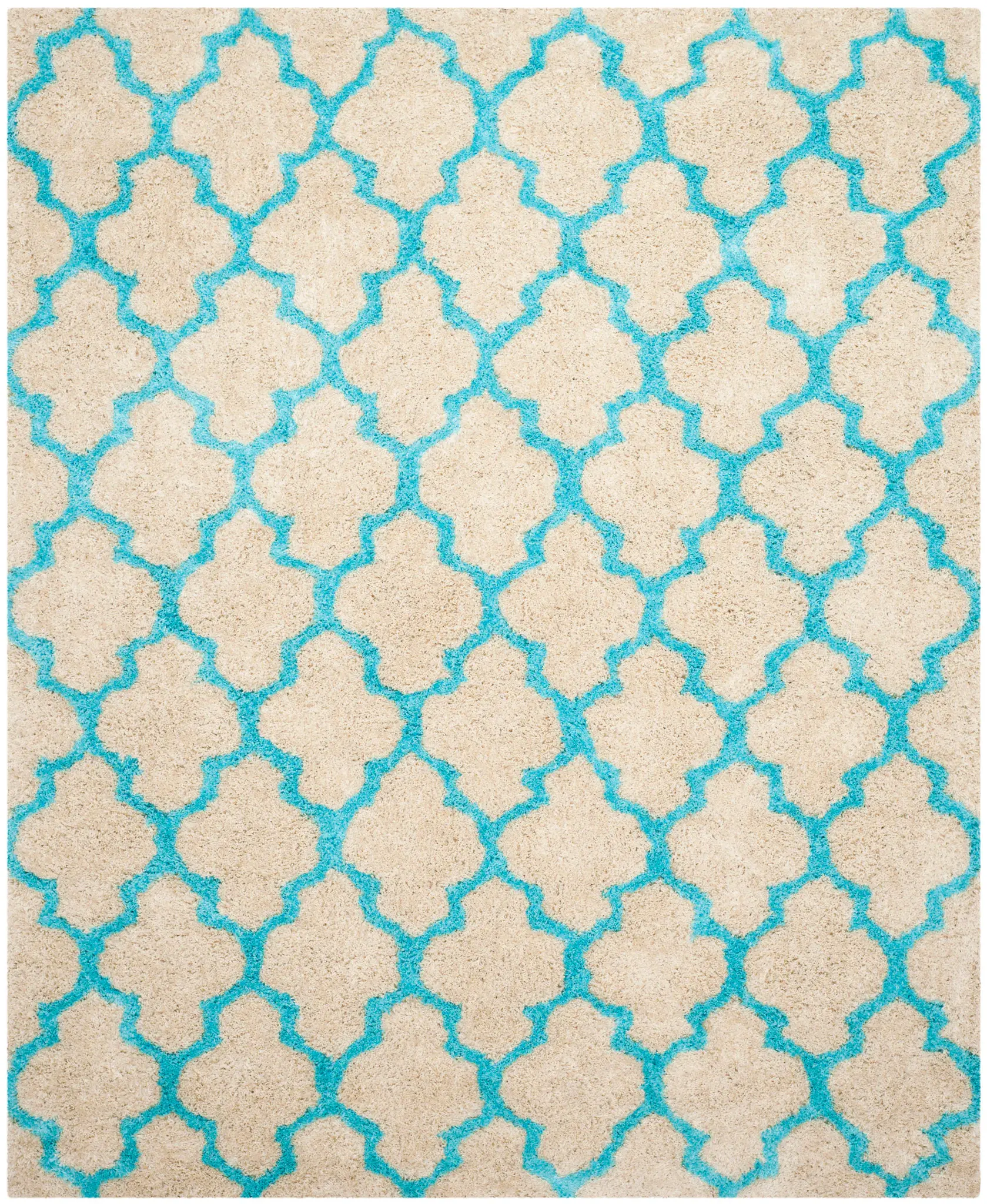 Barcelona Trellis Hand-Tufted Shag Rug