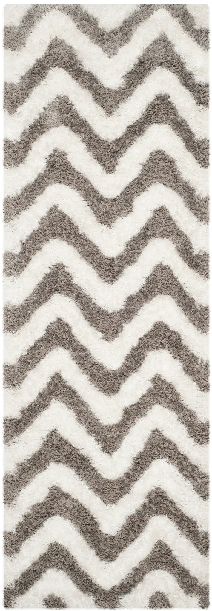 Barcelona Chevron Hand-Tufted Shag Rug